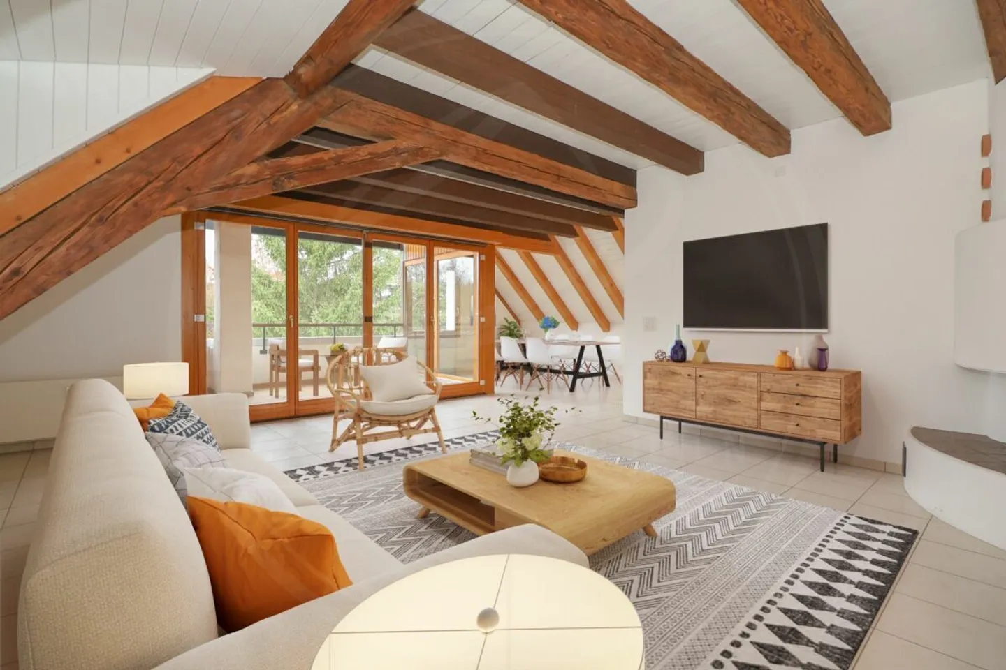 Appartement en duplex rénové de 5½ pièces à vendre dans le 'Schlössli' historique de Koblenz - Photo 1 sur 24