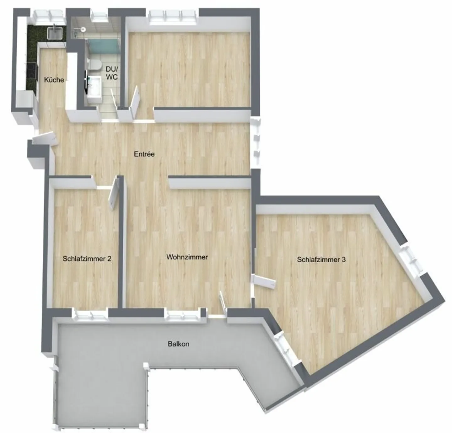 Stilvolles Apartment in Brugg - Foto 11 von 11