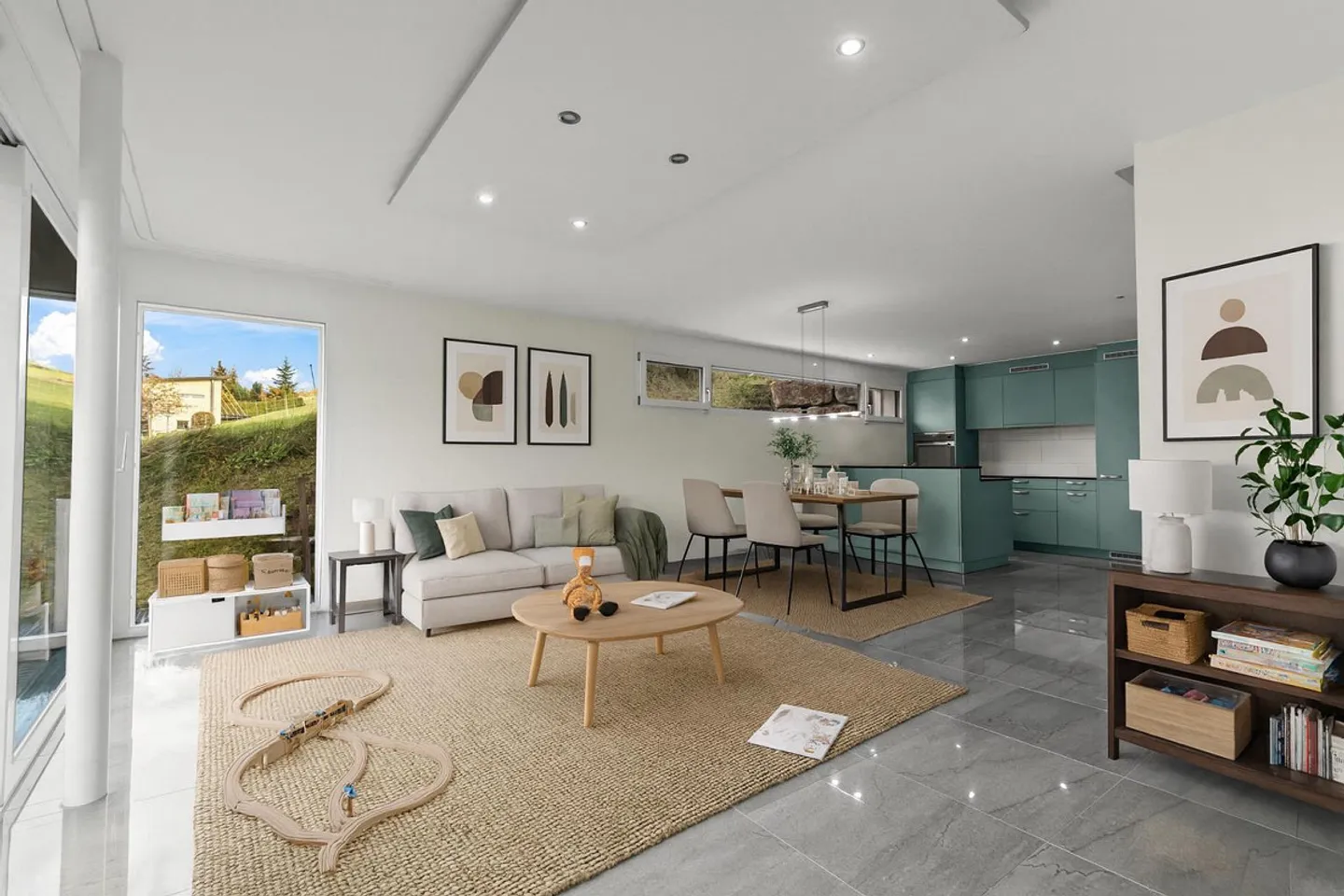 Maison familiale semi-détachée moderne de 5,5 pièces avec vue panoramique - Photo 6 sur 11