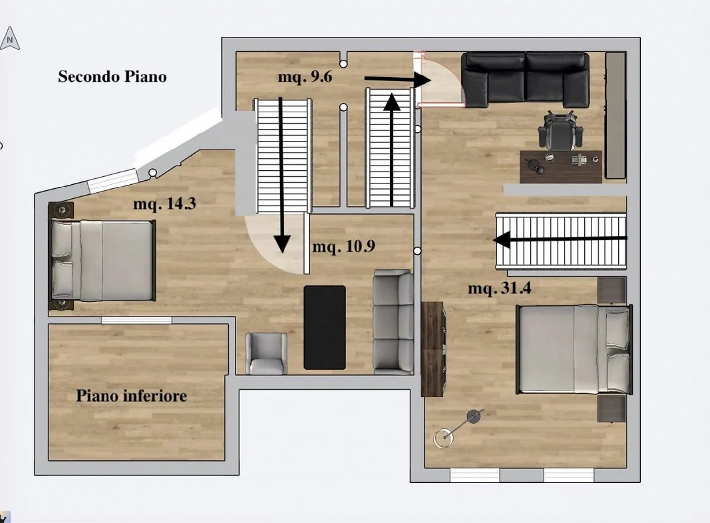 SPLENDIDE MAISON 5.5 PIÈCES RÉNOVÉE AVEC CHARME À CASTELROTTO - Photo 11 sur 12