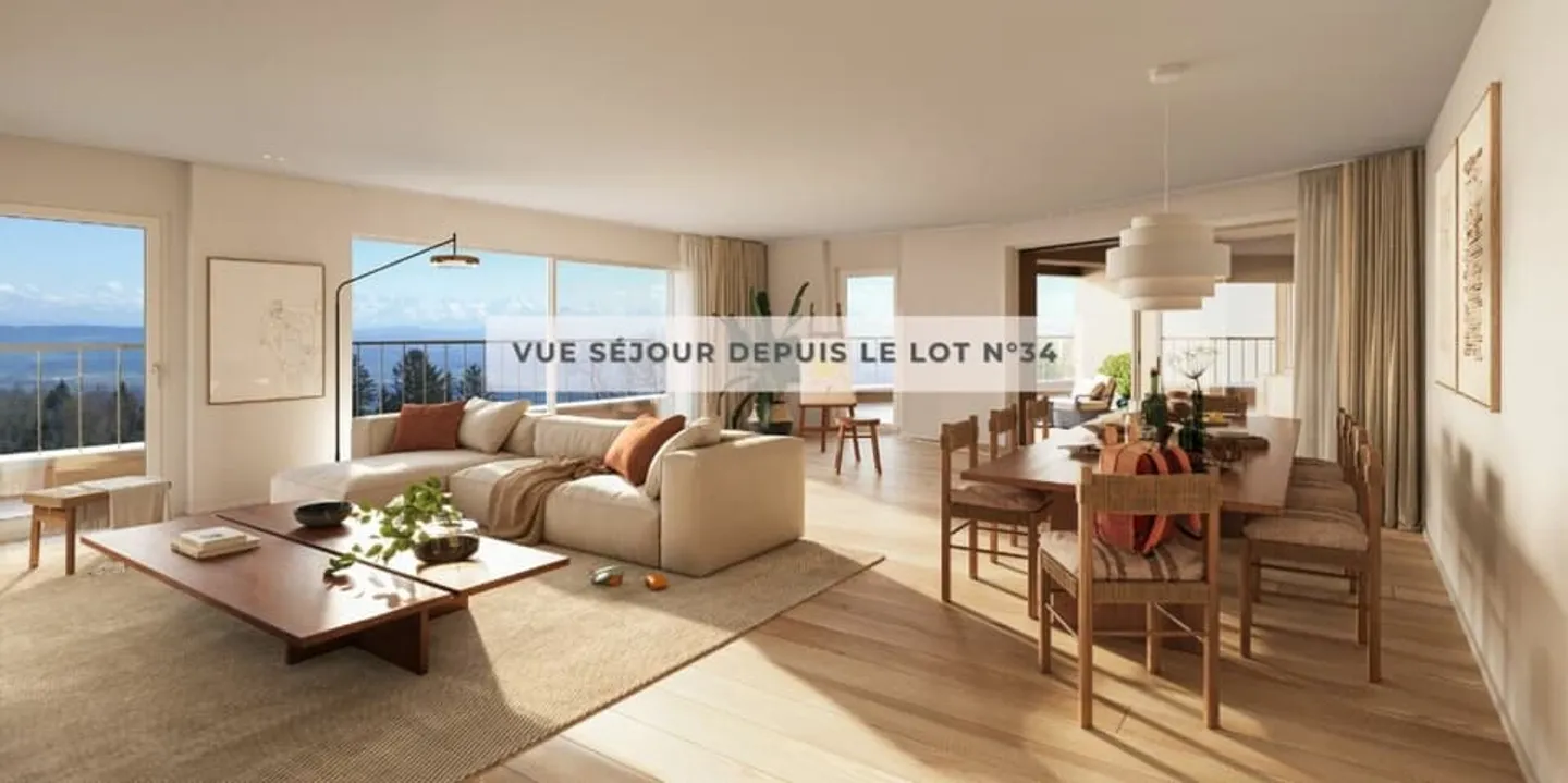 Derniers 5,5 pièces neufs avec grandes terrasses et vue sur le lac - Photo 1 sur 13