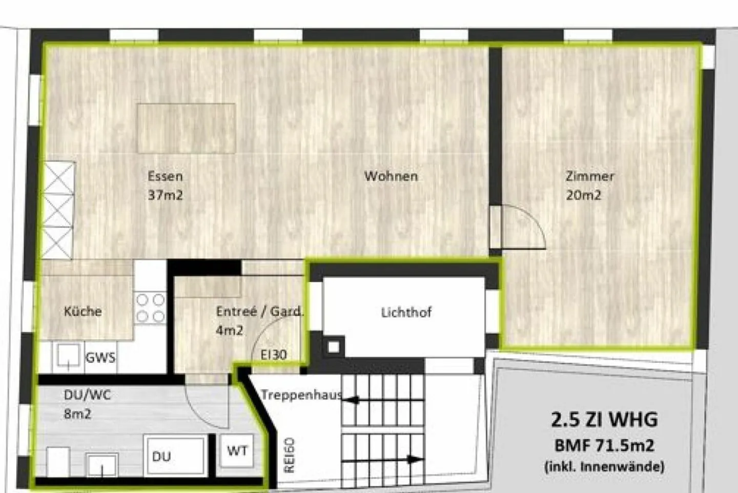 Primo affitto dopo ristrutturazione: appartamento di 2,5 locali a Neunkirch - Foto 4 di 5