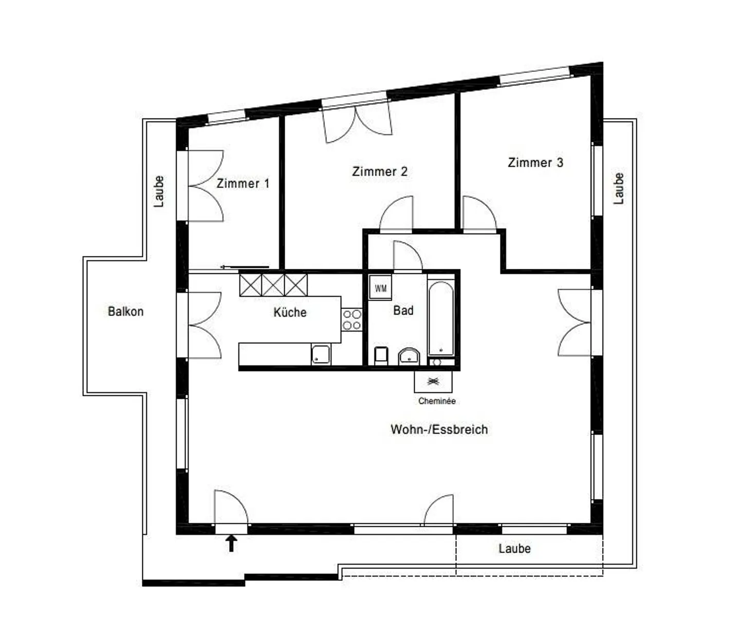 Appartement lumineux de 4½ pièces avec belle vue sur le Rhin - Photo 13 sur 13