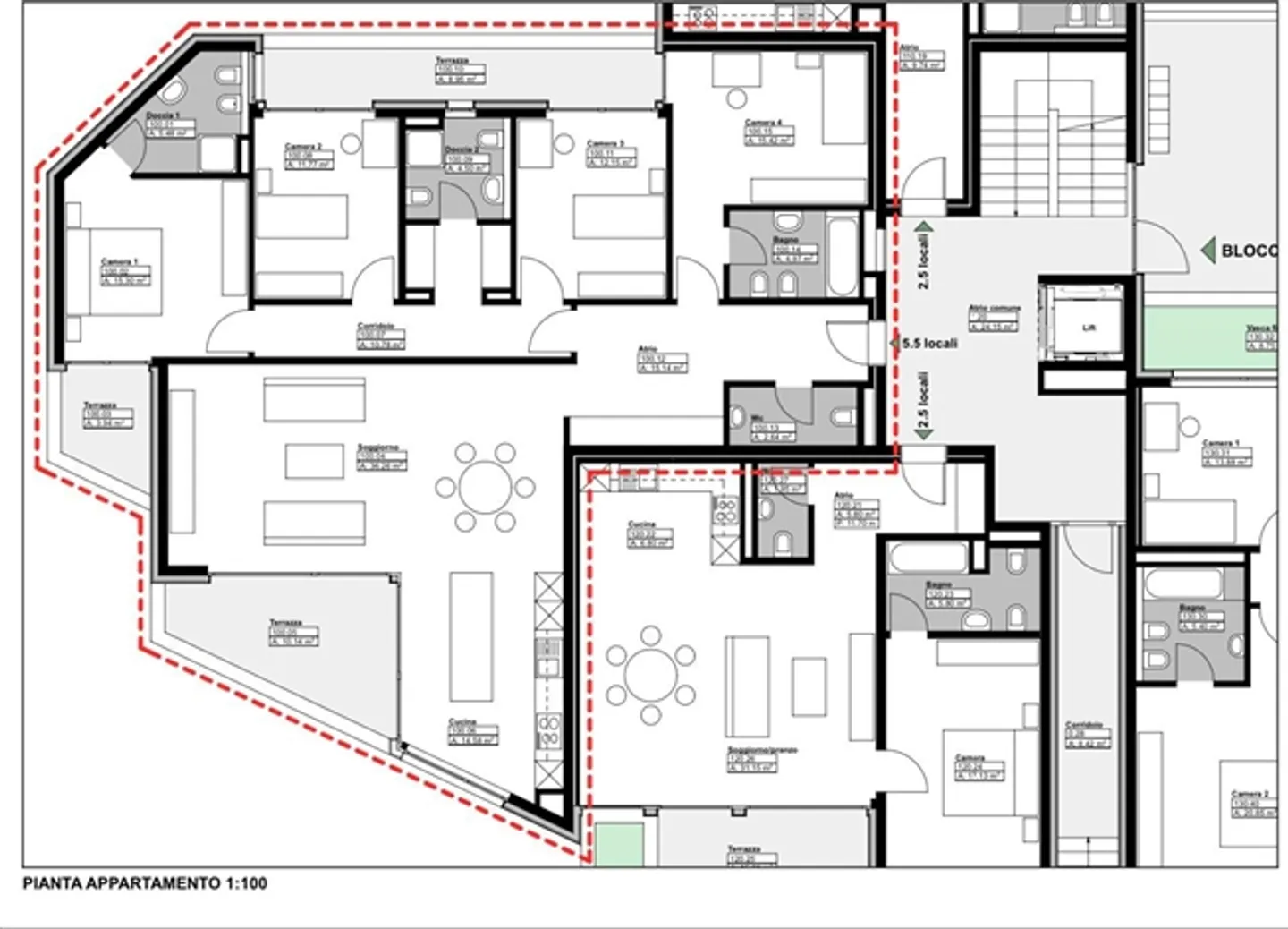 «Zu vermieten - Neue prestigeträchtige 5.5 Zimmer in Lugano» - Foto 7 von 7