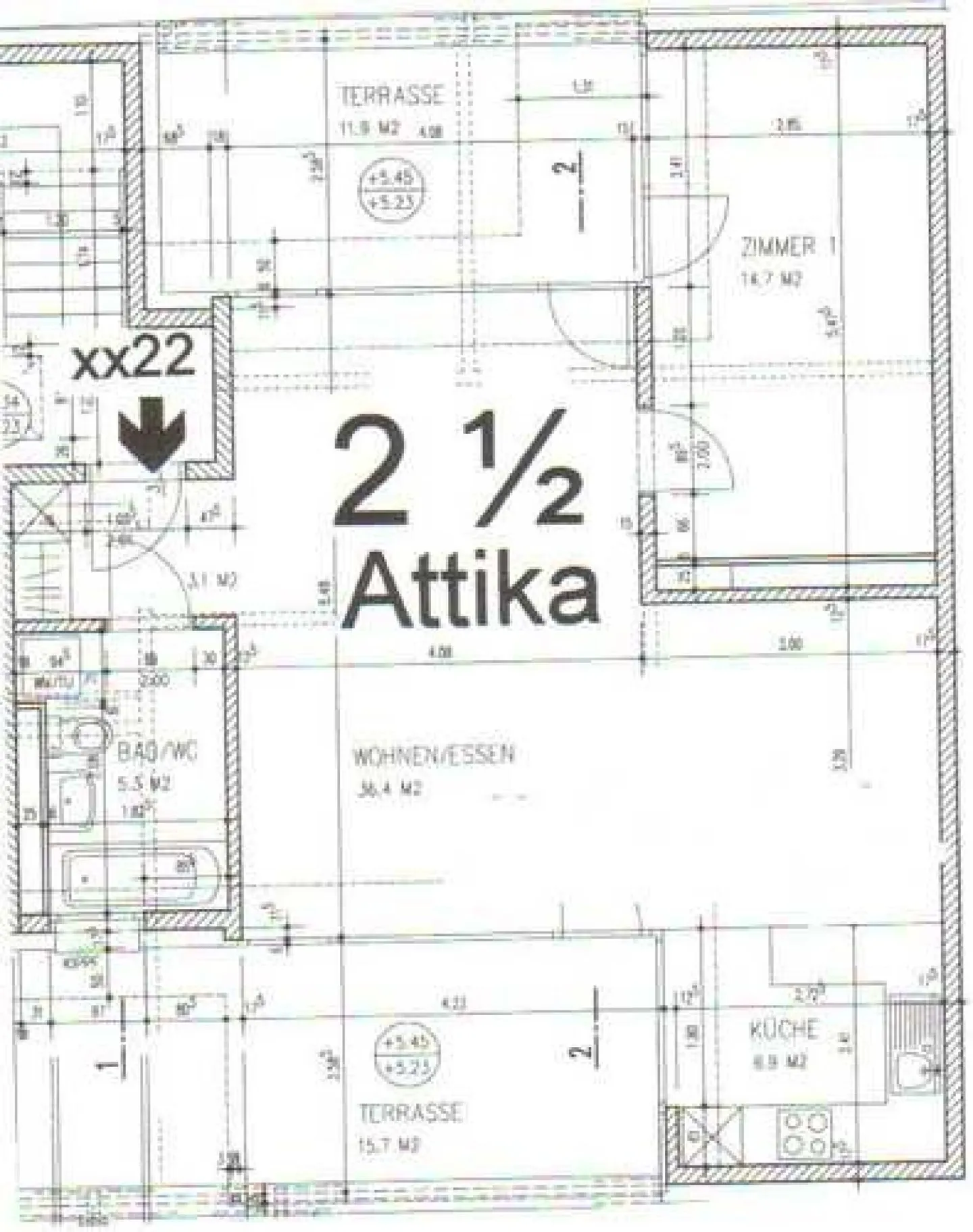 Helle Attika-Wohnung mit Terrassen - Foto 8 von 8