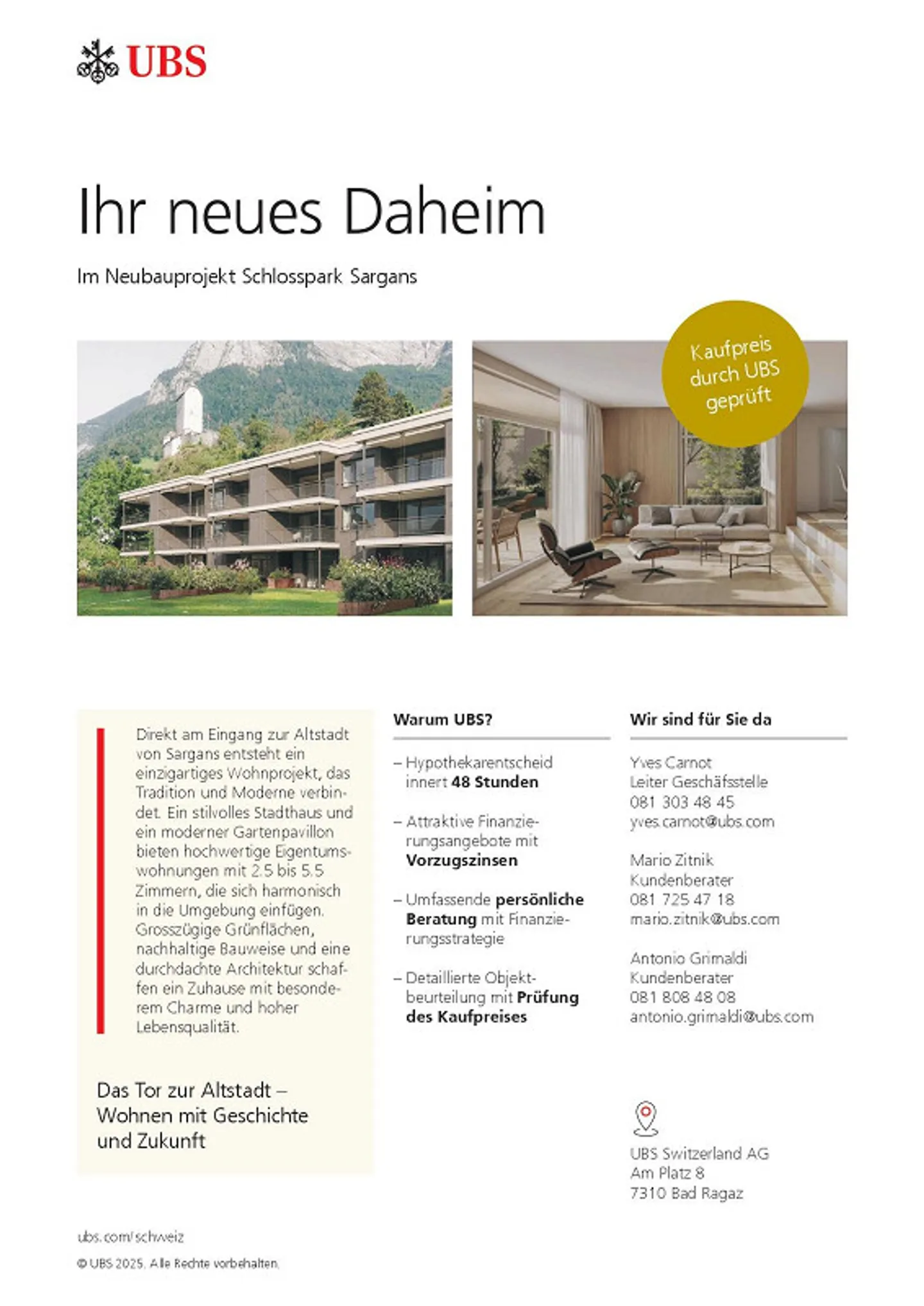 Luxuswohnungen in Sargans - Foto 11 von 11