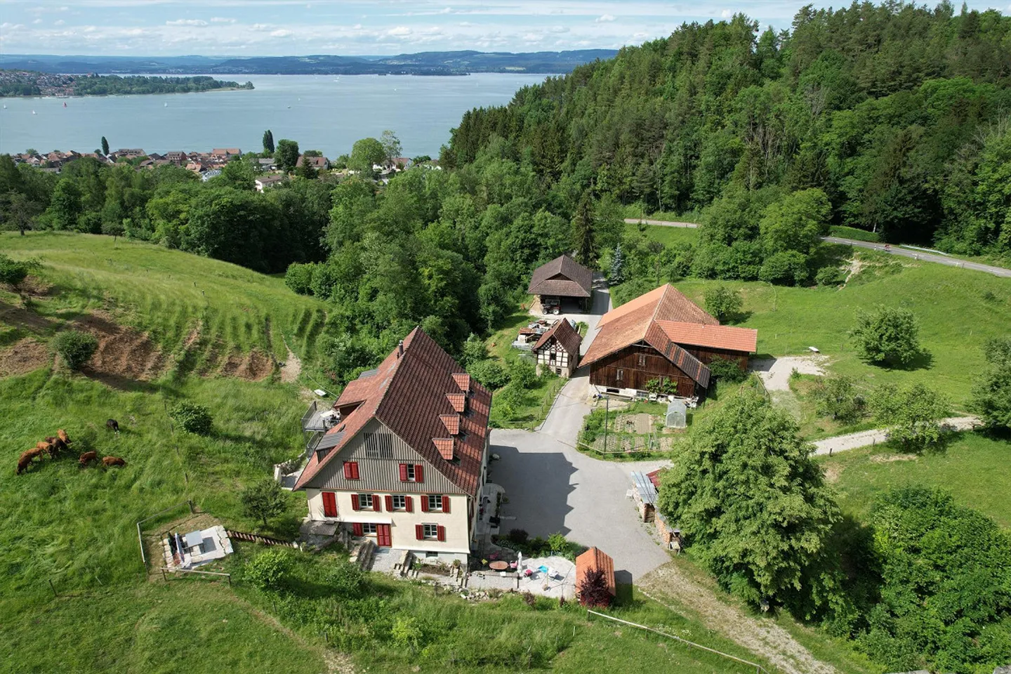 Charmante 2.5-Zimmer-Maisonette in historischer Mühle mit Seesicht - Foto 1 di 18