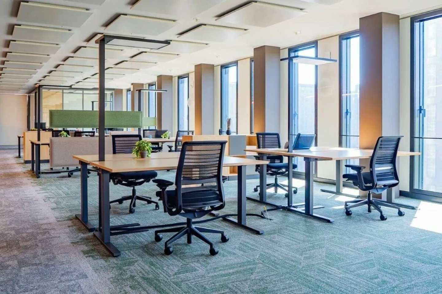 Vollausgebaute Büroflächen in den Quadro Towers - Foto 6 von 10