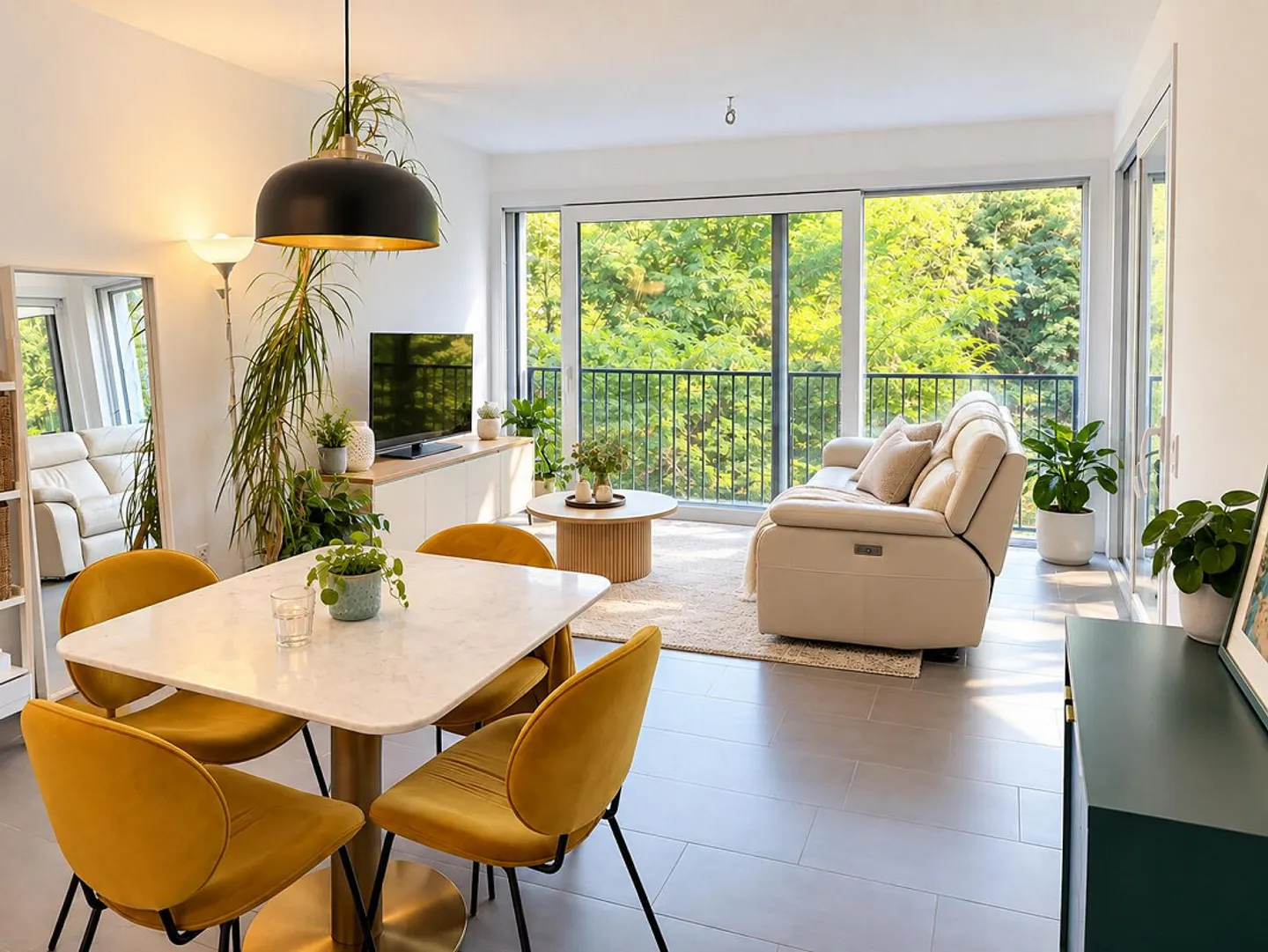 MODERN 2.5 ROOMS WITH TERRACE AND VIEW ON THE GREEN - Photo 2 of 7