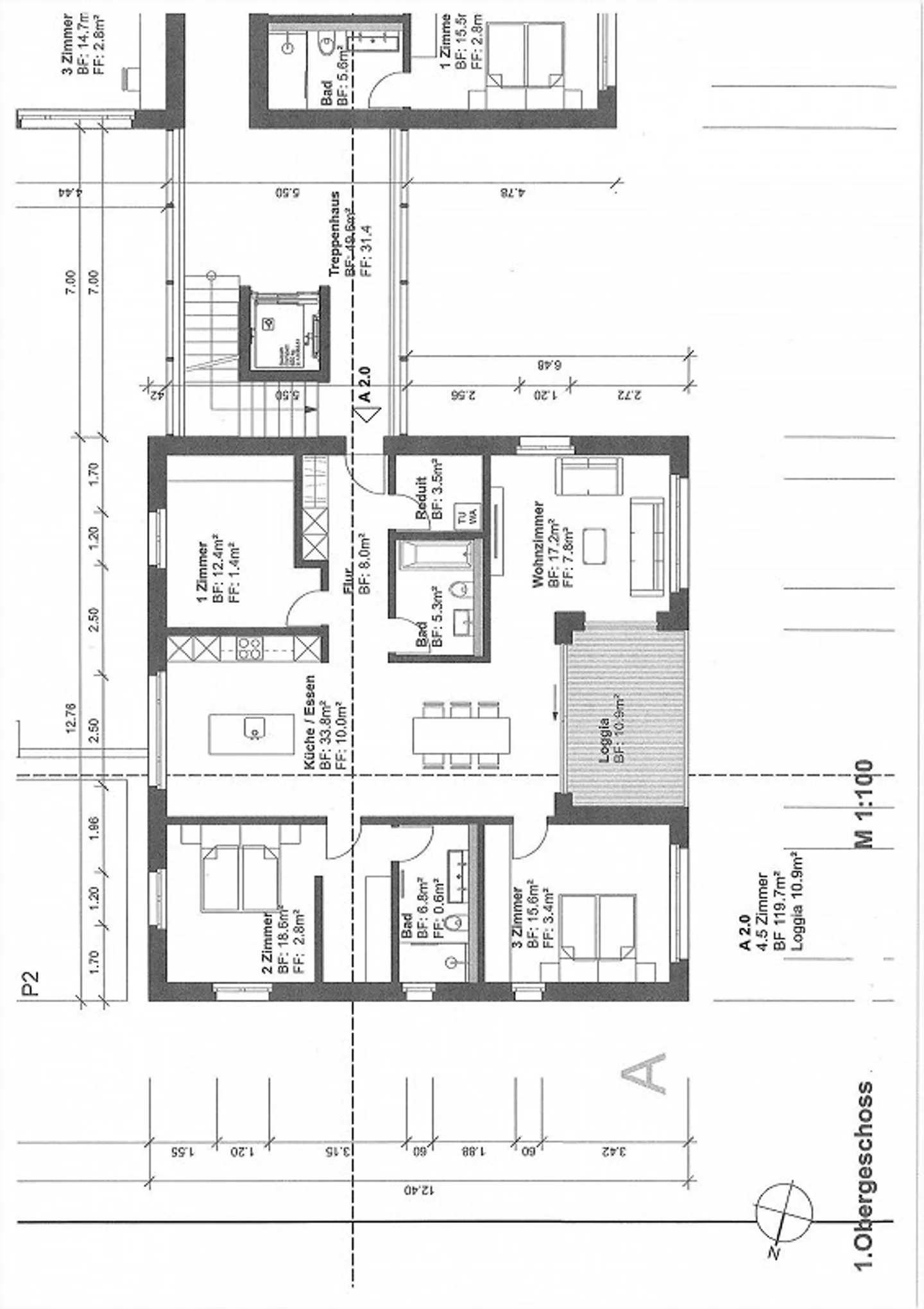 Neubauwohnung Krone Nesslau 4 1/2 Zimmer - Foto 9 von 9
