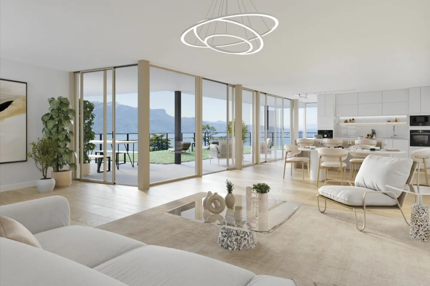 Chardonne - Wunderschöne neue 5,5-Zimmer-Wohnung mit atemberaubendem Blick auf - Foto 2 von 6