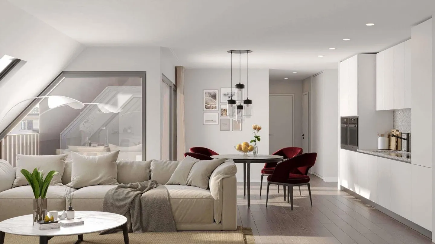 Arriver et se sentir chez soi - Votre lumineux appartement de 3,5 pièces à Grafstal - Photo 3 sur 7