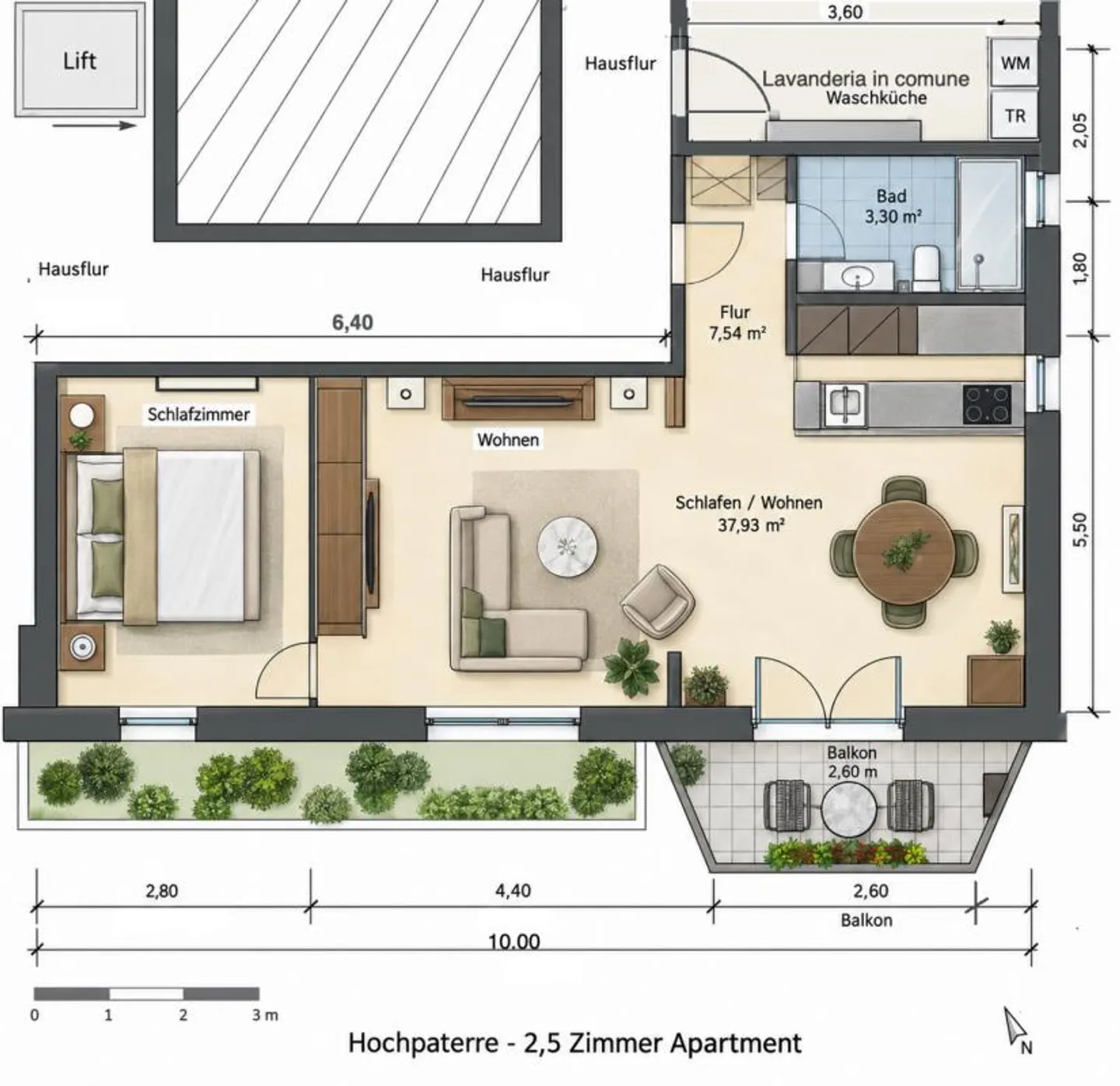 Elegantes Apartment in sonniger Lage - Foto 25 von 30