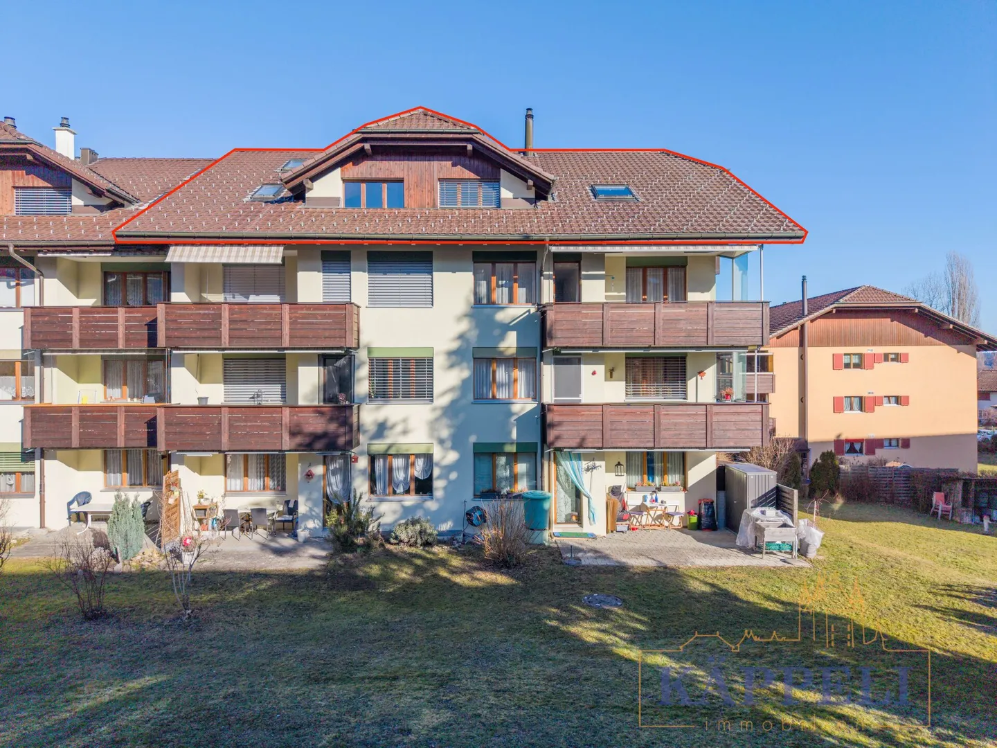Appartement sous les combles de 5,5 pièces au centre de Wattenwil - Photo 12 sur 14