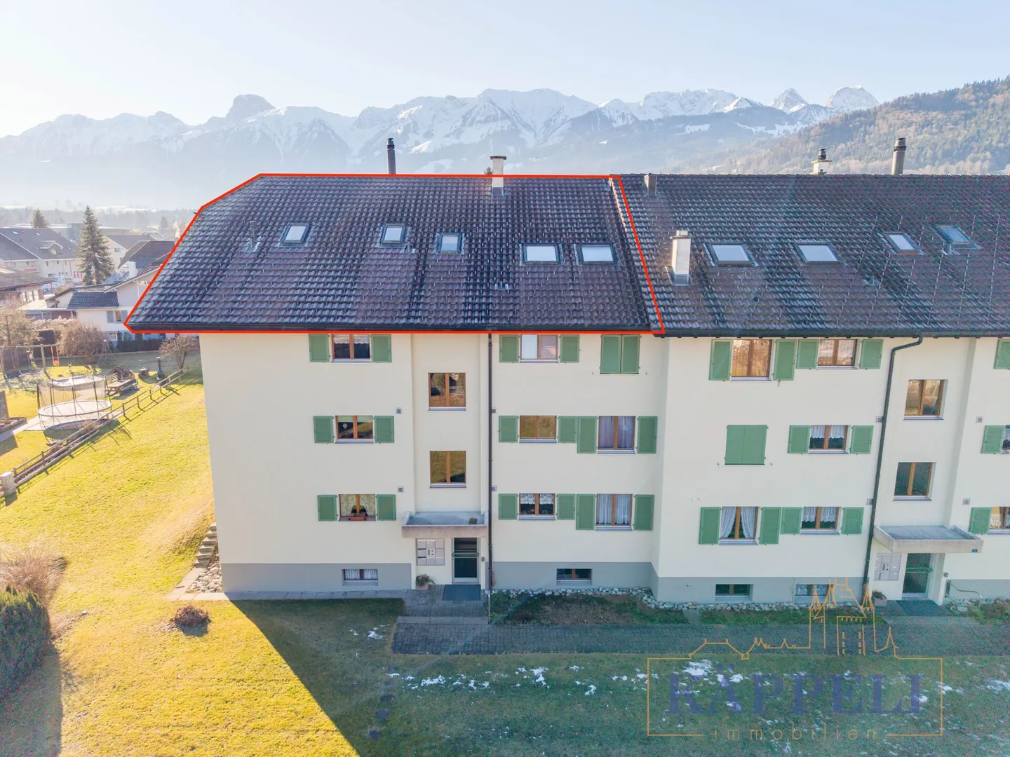 Appartement sous les combles de 5,5 pièces au centre de Wattenwil - Photo 13 sur 14