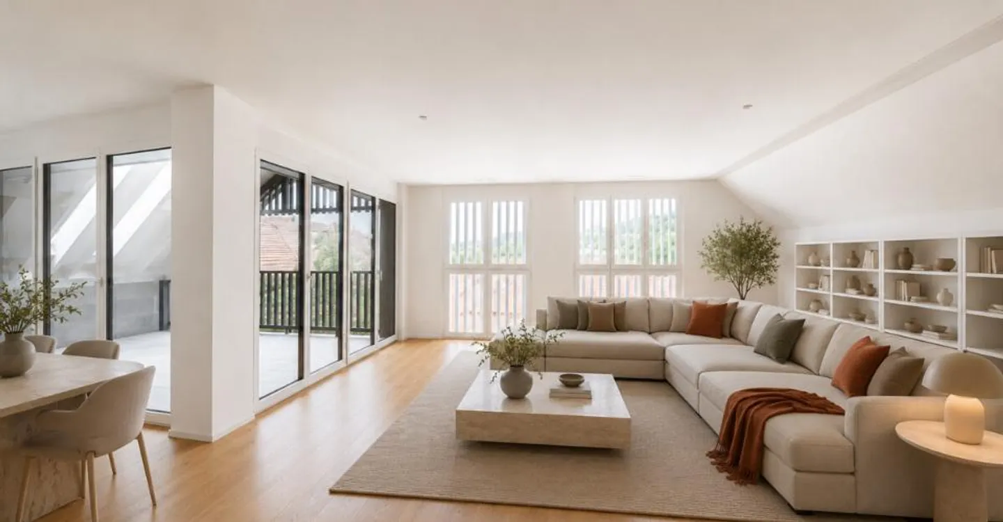 Forch: Appartamento duplex con collegamento alla natura e vantaggio fiscale a Küsnacht - Foto 1 di 6