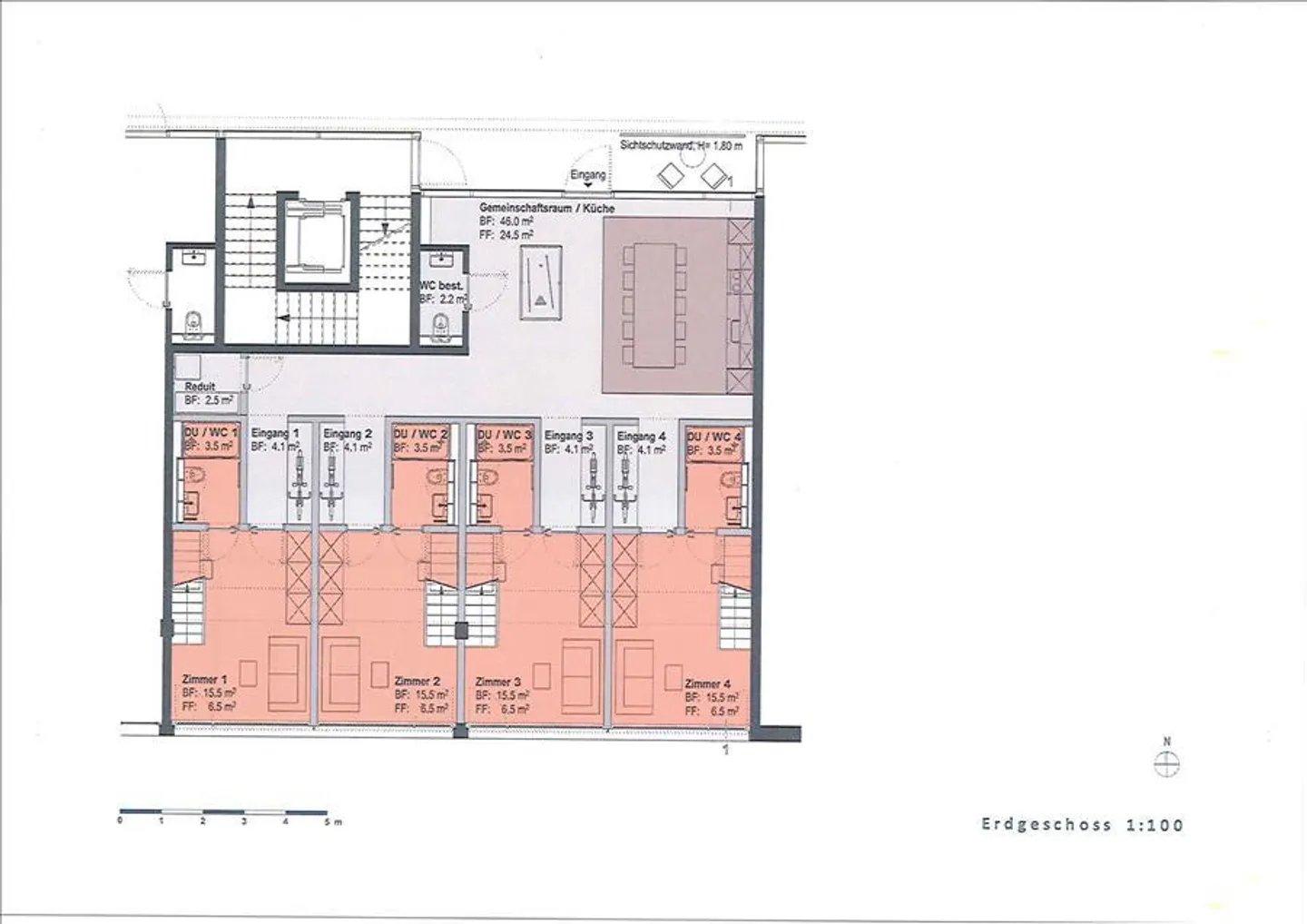 Two-storey furnished room with common room! - Photo 5 of 6