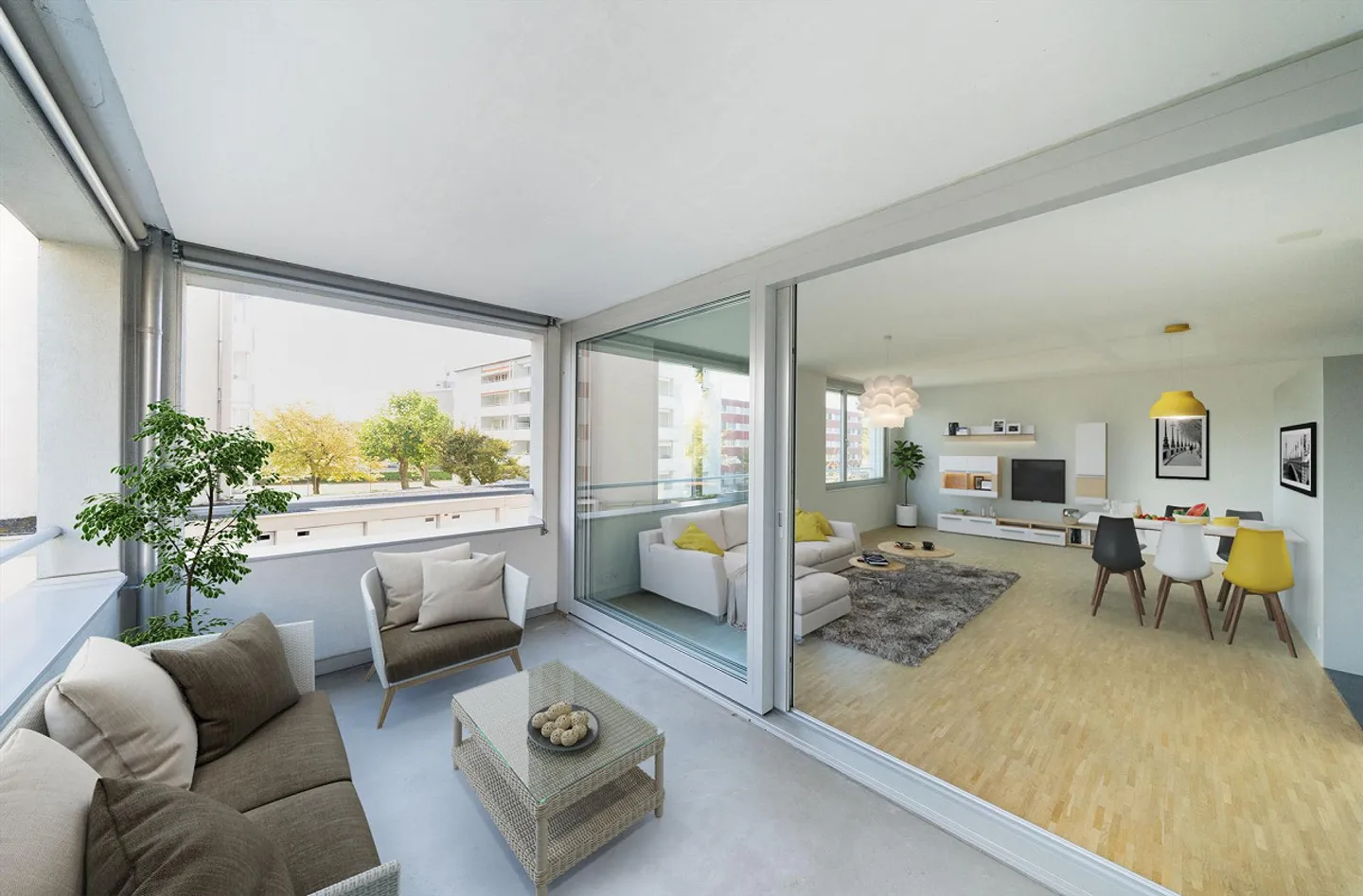 Belle appartement de 3,5 pièces au rez-de-chaussée élevé avec loggia - Photo 6 sur 6