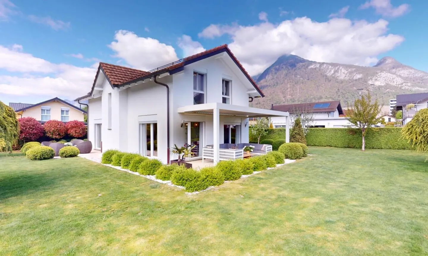 Casa arredata eccezionale ad Aigle con vista e grande giardino - Foto 1 di 13