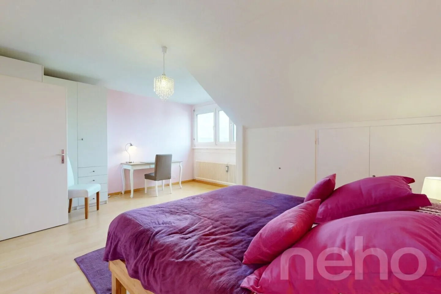 Attique 2.5 pièces à Perly : calme, verdure et luminosité - Photo 8 sur 12