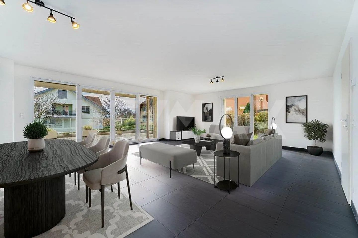 Appartement 4,5 pièces avec  grande terrasse et jardin - Photo 5 sur 13