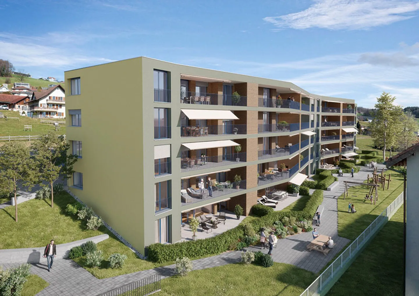 Modern Garden Apartment in Wauwil - Photo 1 of 4