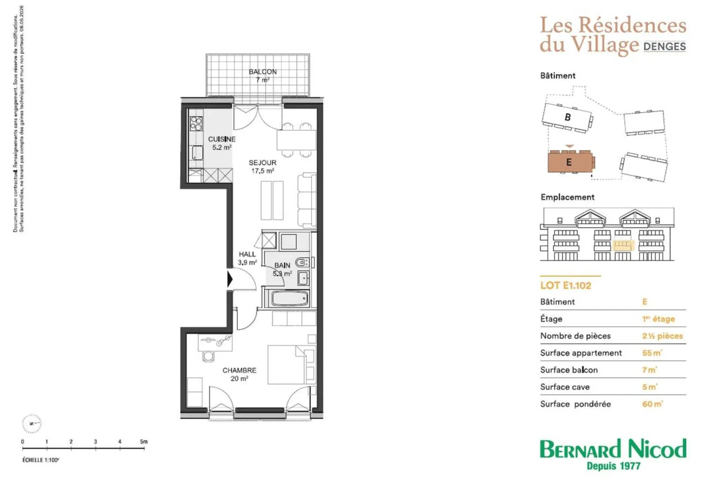Bel appartement neuf de 2.5 pièces - Photo 3 sur 7