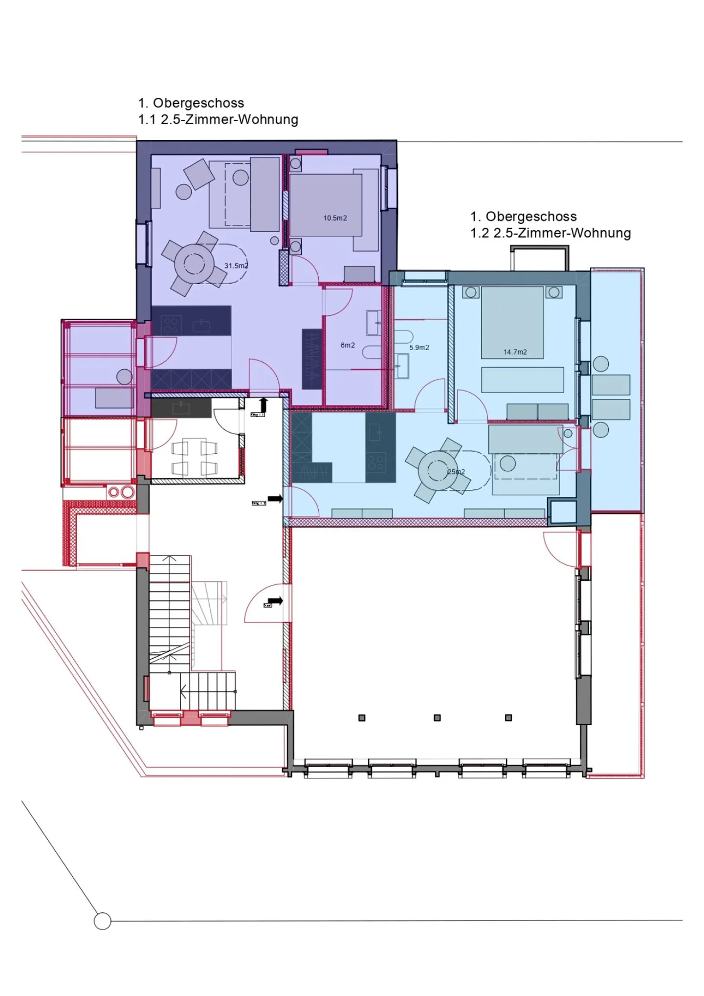 Appartamento 2.5 stanze n. 2.2 con gestione nella Tgesa Romana - Foto 8 di 8