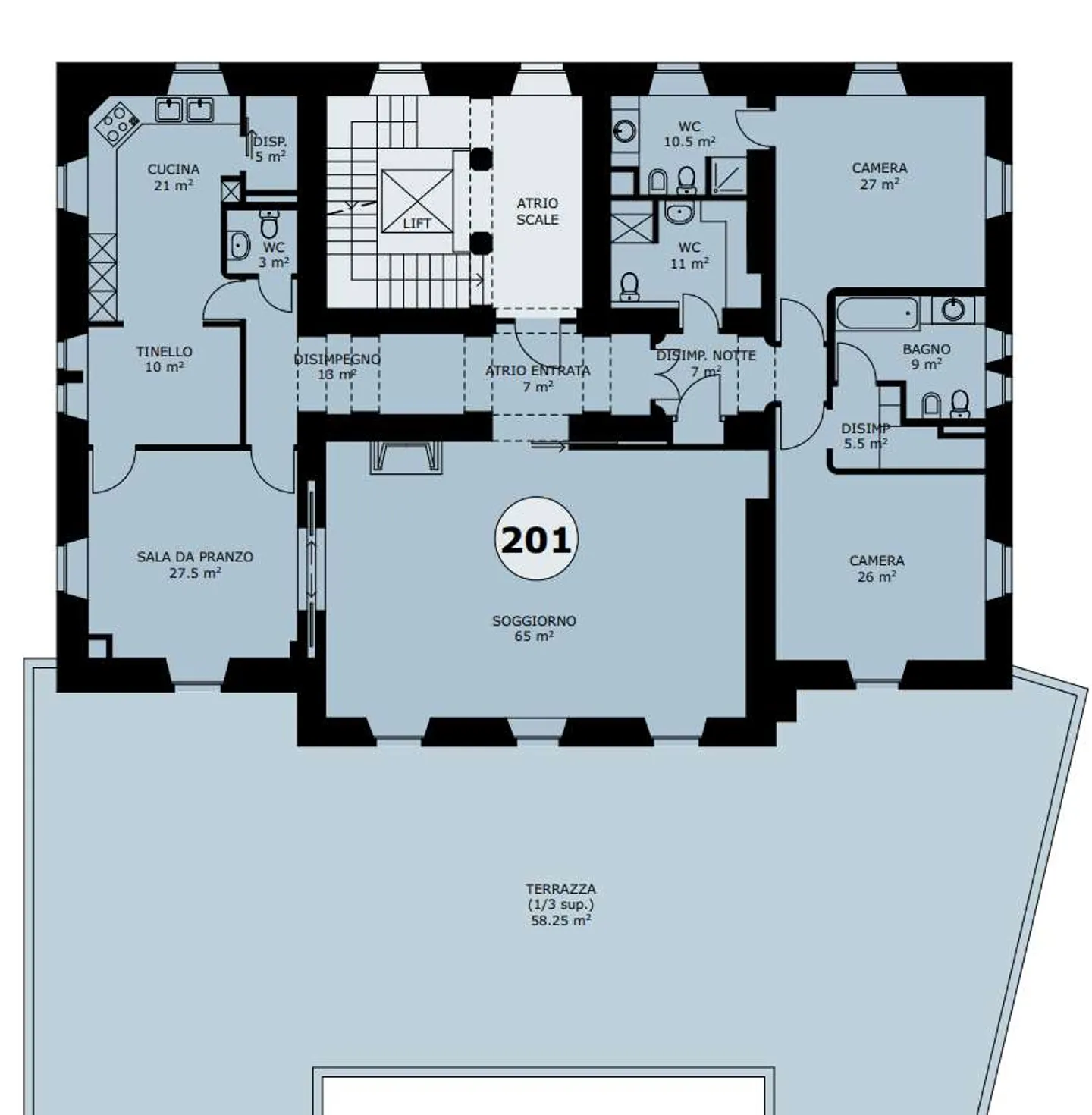 Appartement de grande valeur avec 4,5 pièces et vue sur le lac à Lugano au centre - Photo 13 sur 13