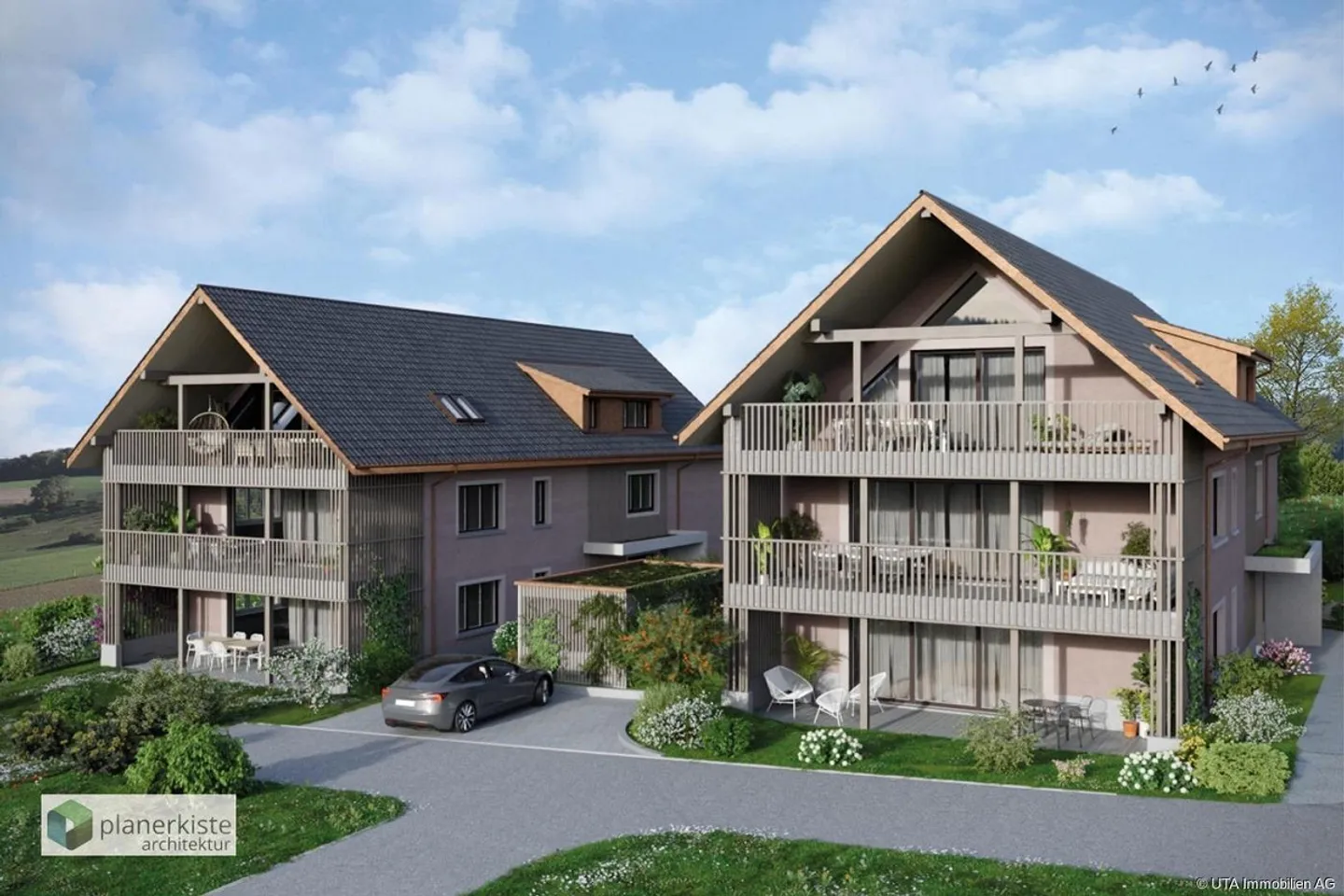 Appartements neufs attrayants dans la verdure - Photo 2 sur 6