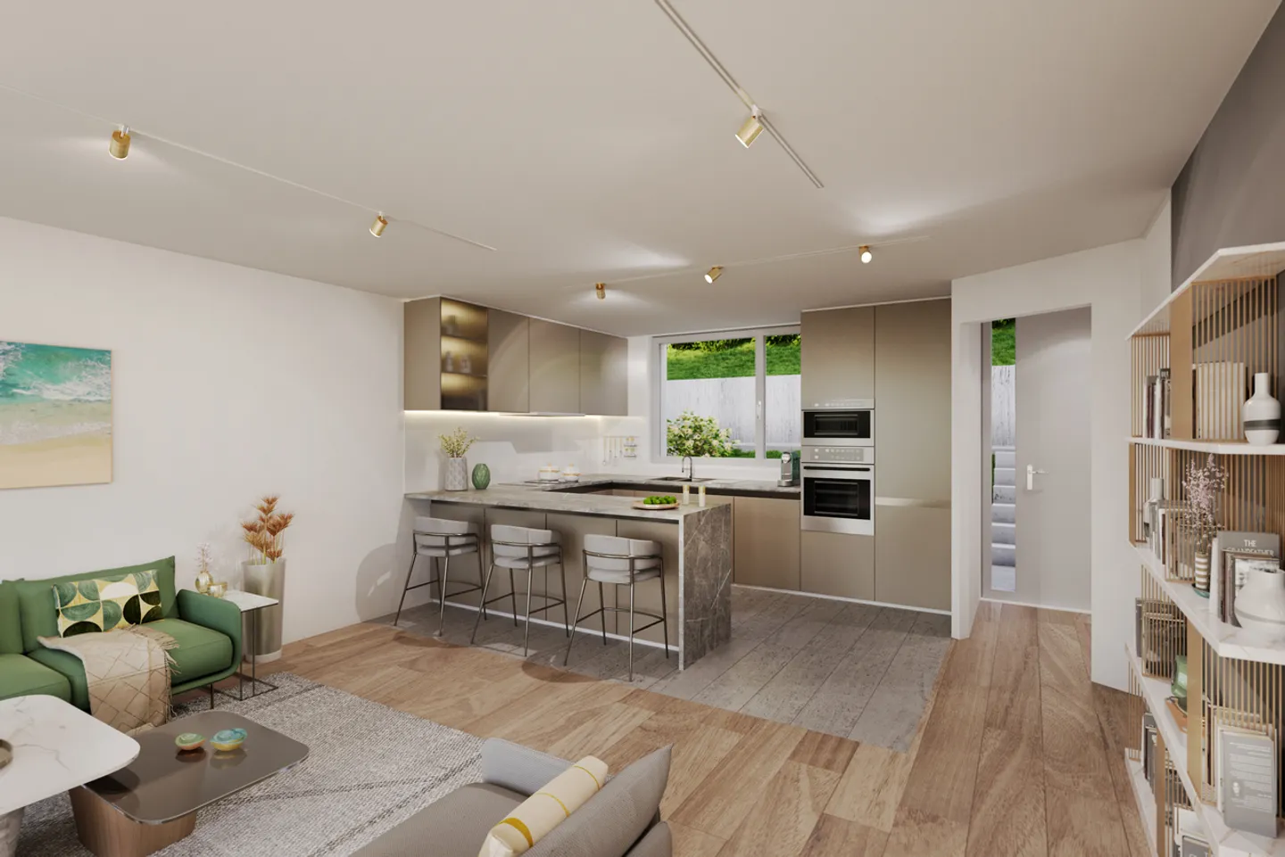 Near Vevey, new project of 3 villas with 5.5 rooms - Panoramic view - Photo 9 of 13