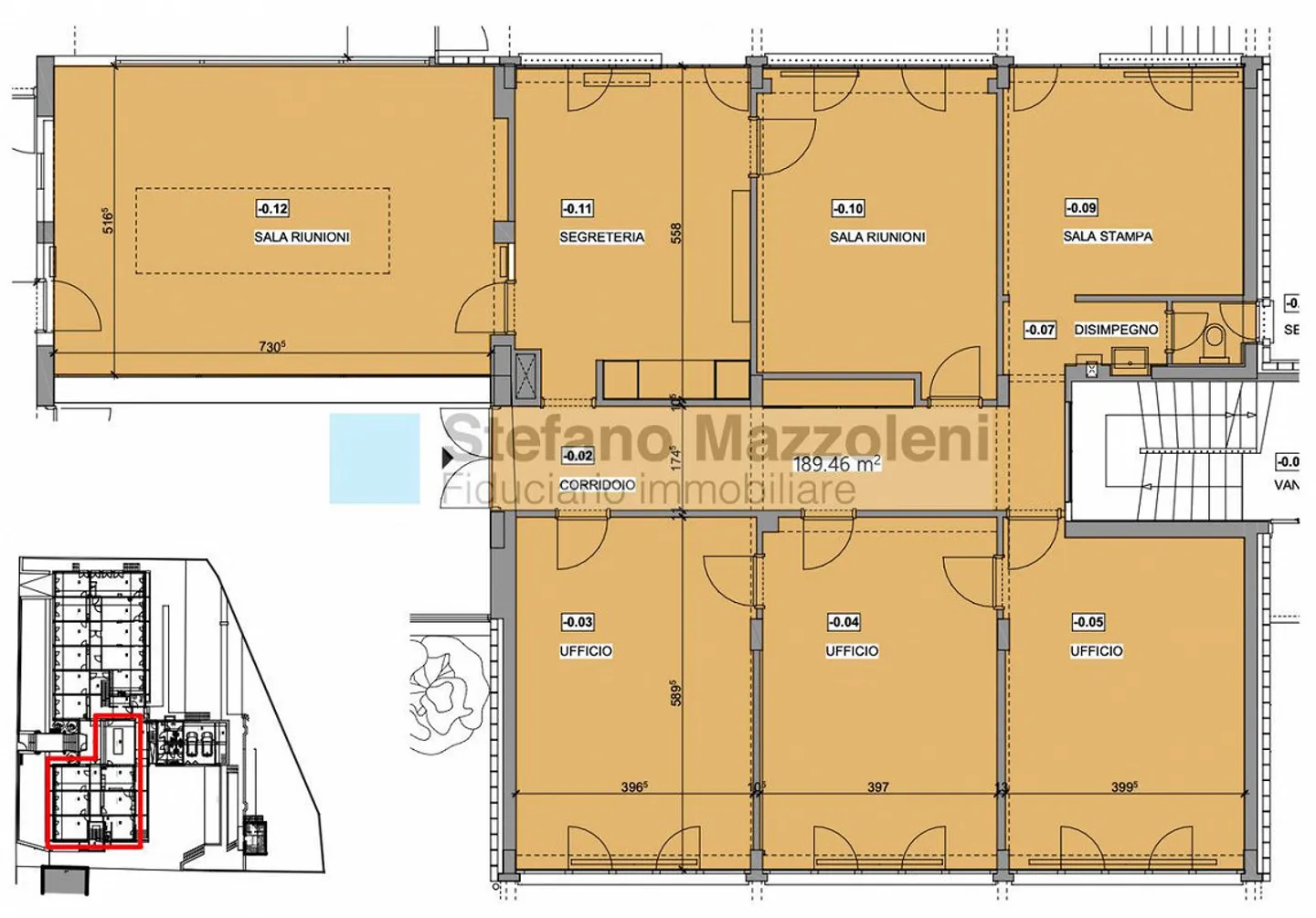 LUGANO LORETO - 200sqm office with 6 rooms and meeting room - Photo 1 of 6