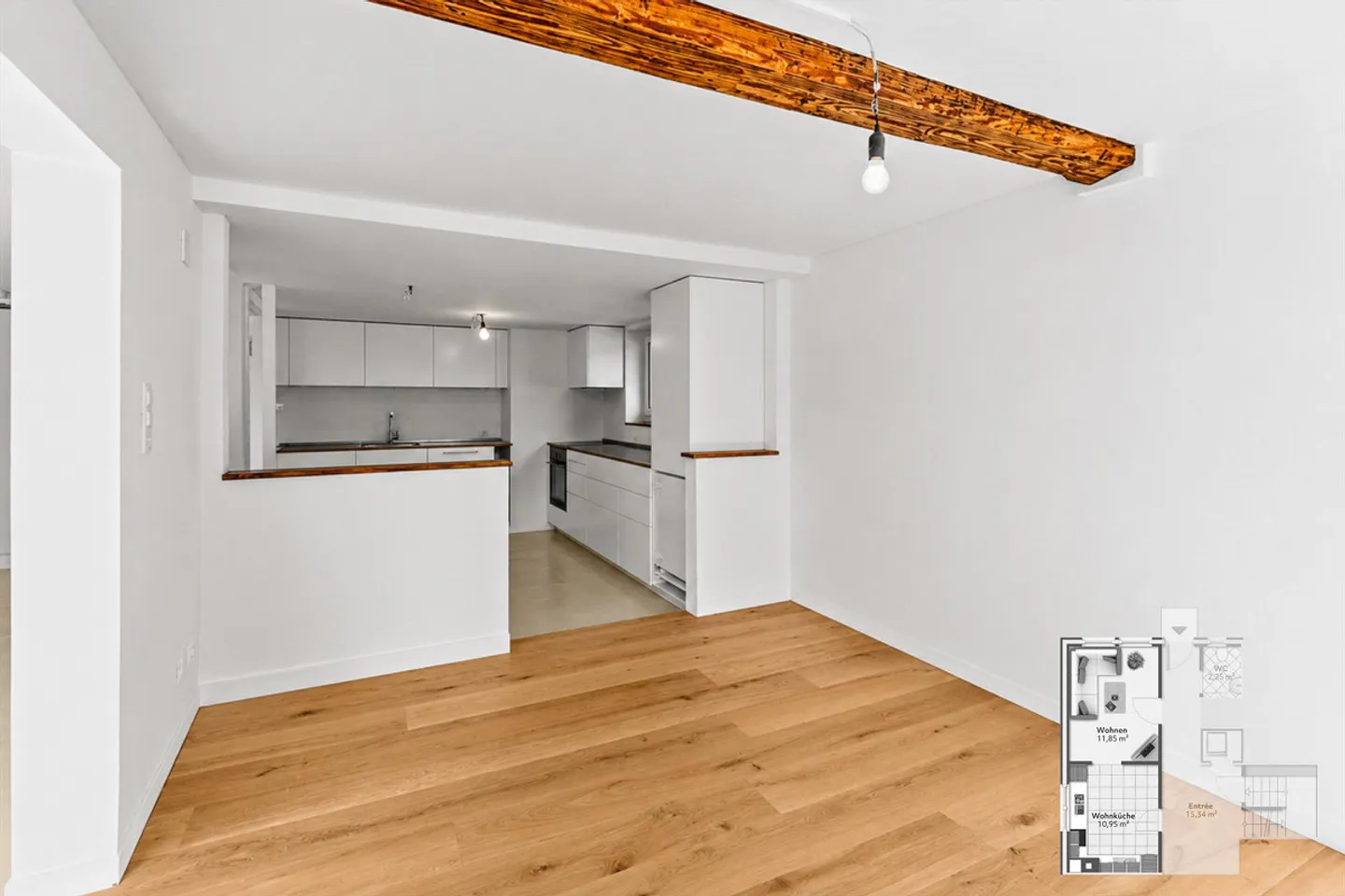 Prima occupazione con sensazione di casa, appartamento duplex ristrutturato di 3,5 locali - Foto 2 di 16