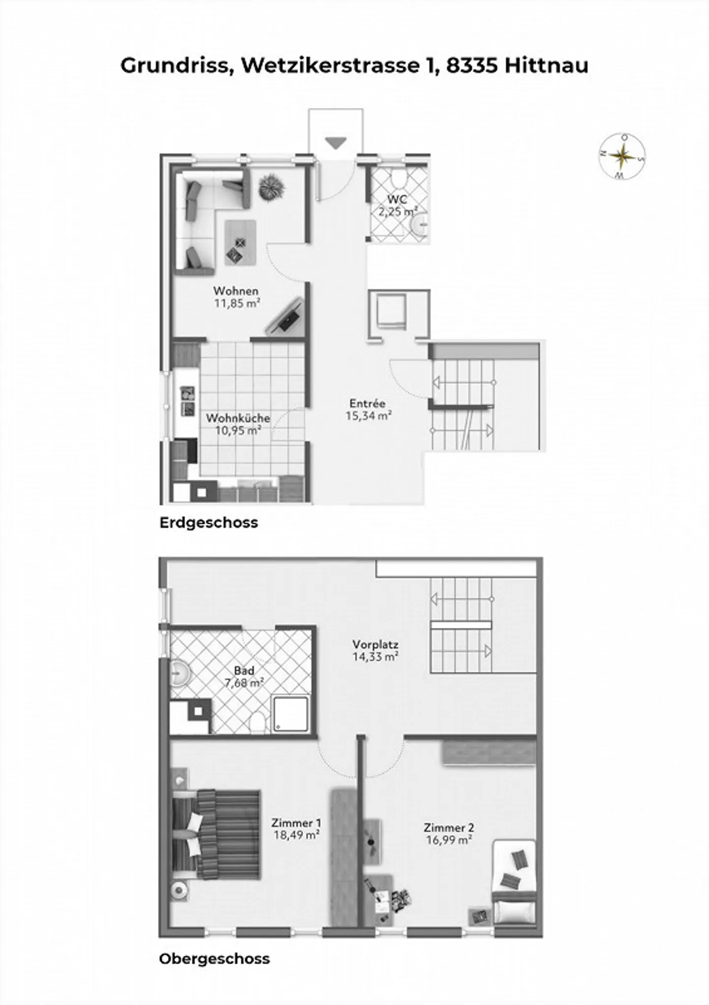 Prima occupazione con sensazione di casa, appartamento duplex ristrutturato di 3,5 locali - Foto 16 di 16