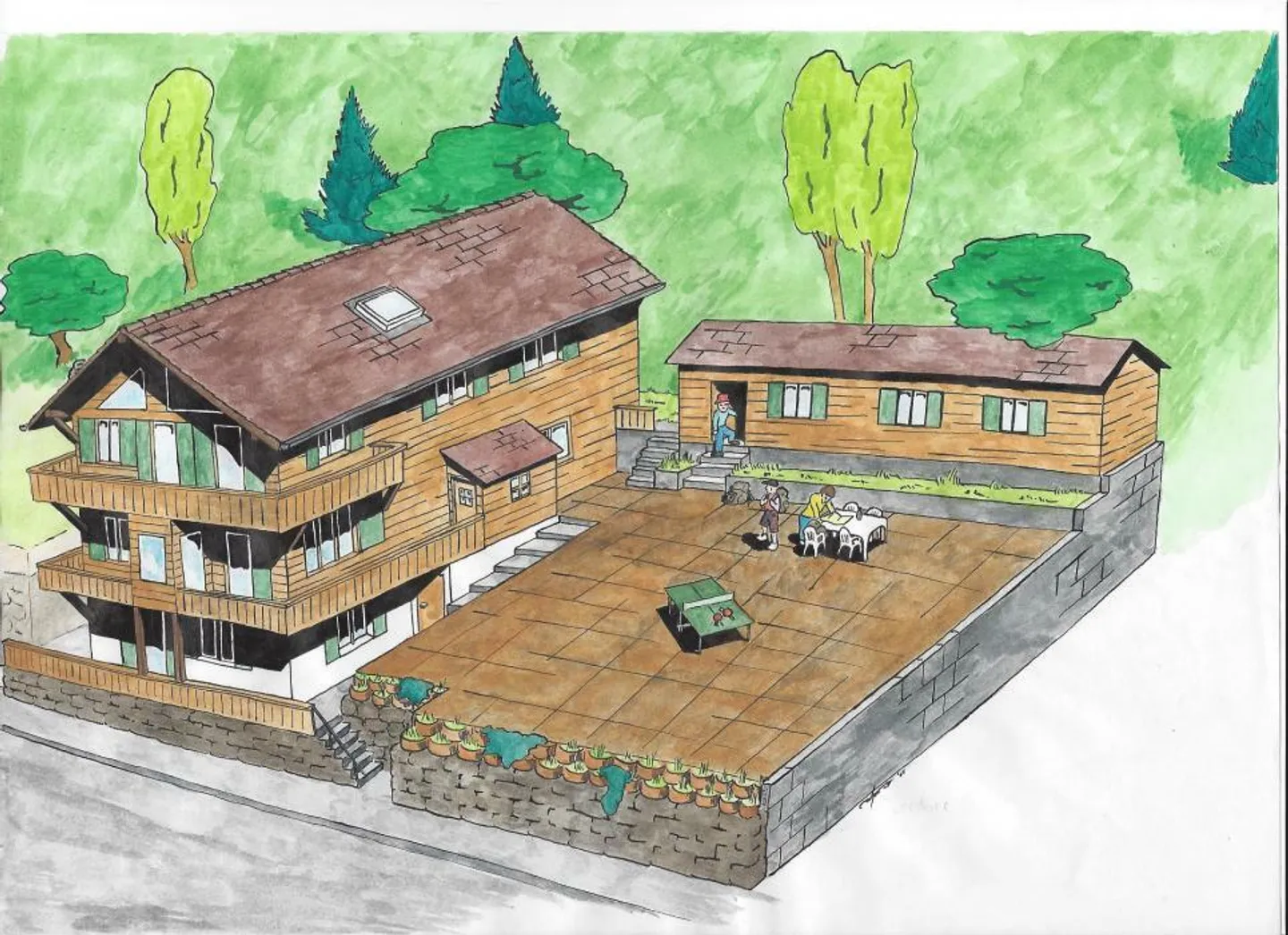 Vom Eigentümer: Ehemaliges Mietchalet zur Umwandlung in Arveyes / Villars-sur-Ollon, das bis zu 6 Wohnungen erreichen kann - Foto 2 von 12