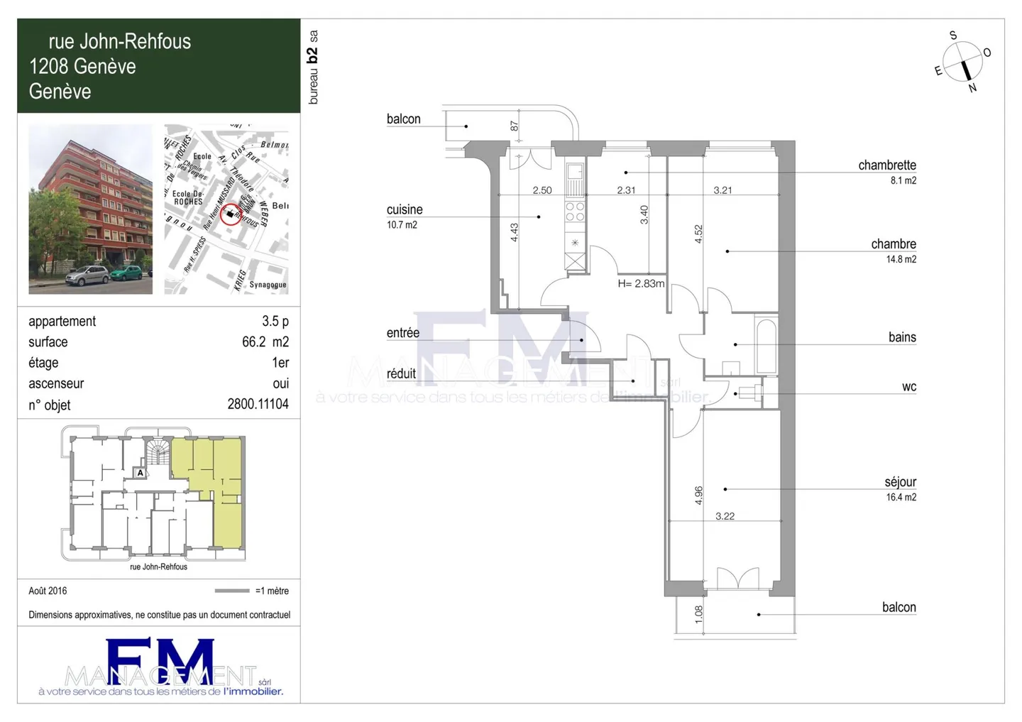 Malagnou - John-Rehfous Street - 3.5 rooms on the 1st floor - Photo 16 of 16