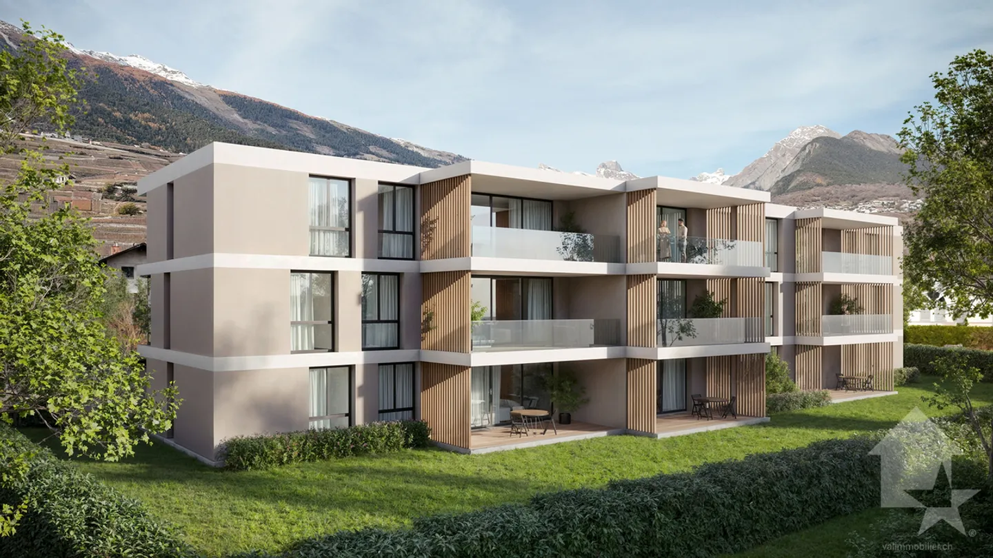 4,5-Zimmer-Wohnung - Lot C3 - Die Gärten von Plan-Conthey - Foto 4 von 12
