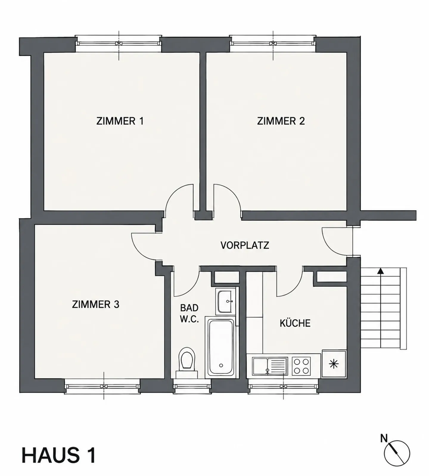 Charmante 3-Zimmerwohnung - Foto 8 von 8