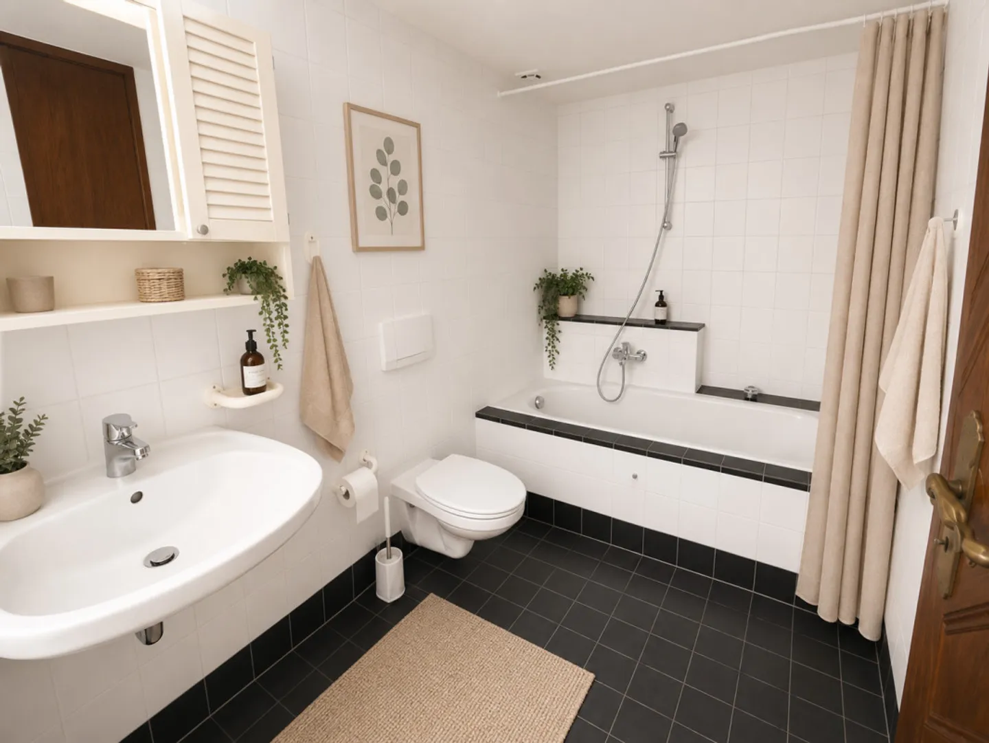Charmante 1,5-Zimmer-Wohnung im Herzen des Dorfes Saint-Léonard - Foto 3 von 3
