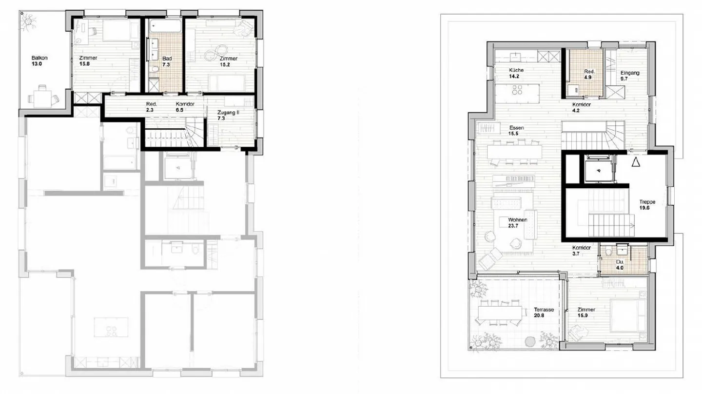 Attico-Maisonette, Unico per esigenze abitative esigenti e flessibili - Foto 6 di 6