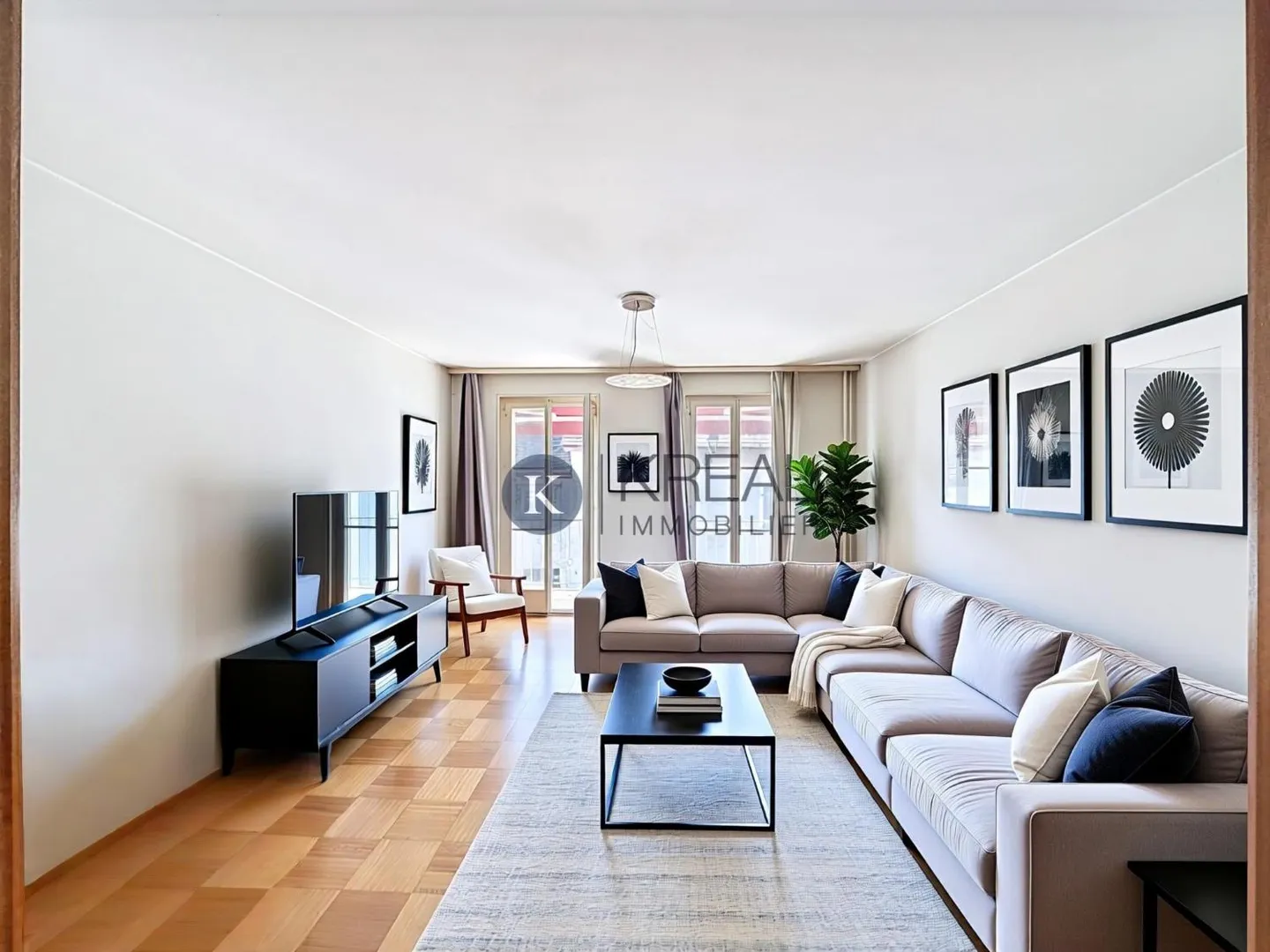 Au cœur de Bussigny - Appartement 2,5 pièces avec balcon - Photo 1 sur 6