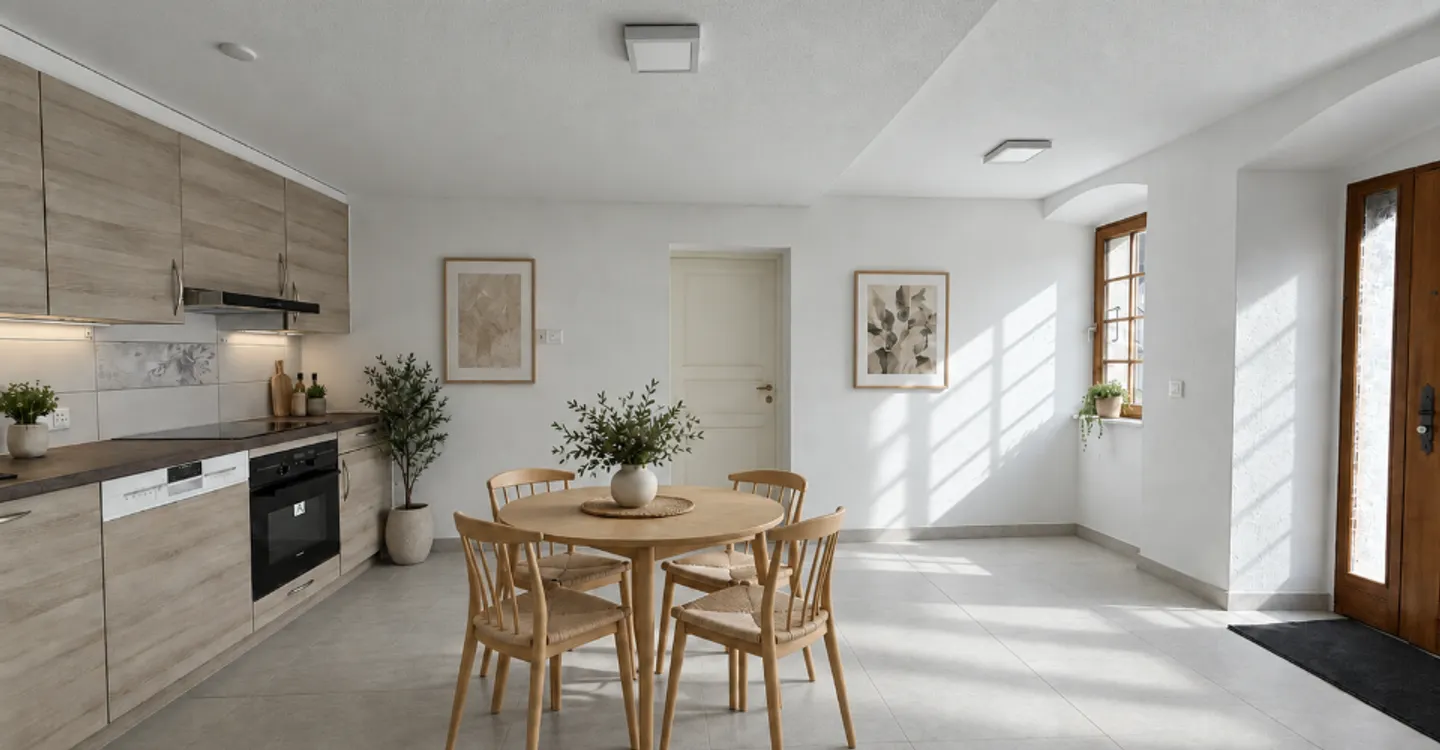 A louer à Muraz : appartement de 68 m2 avec chambre spacieuse et bureau séparé - Photo 1 of 7