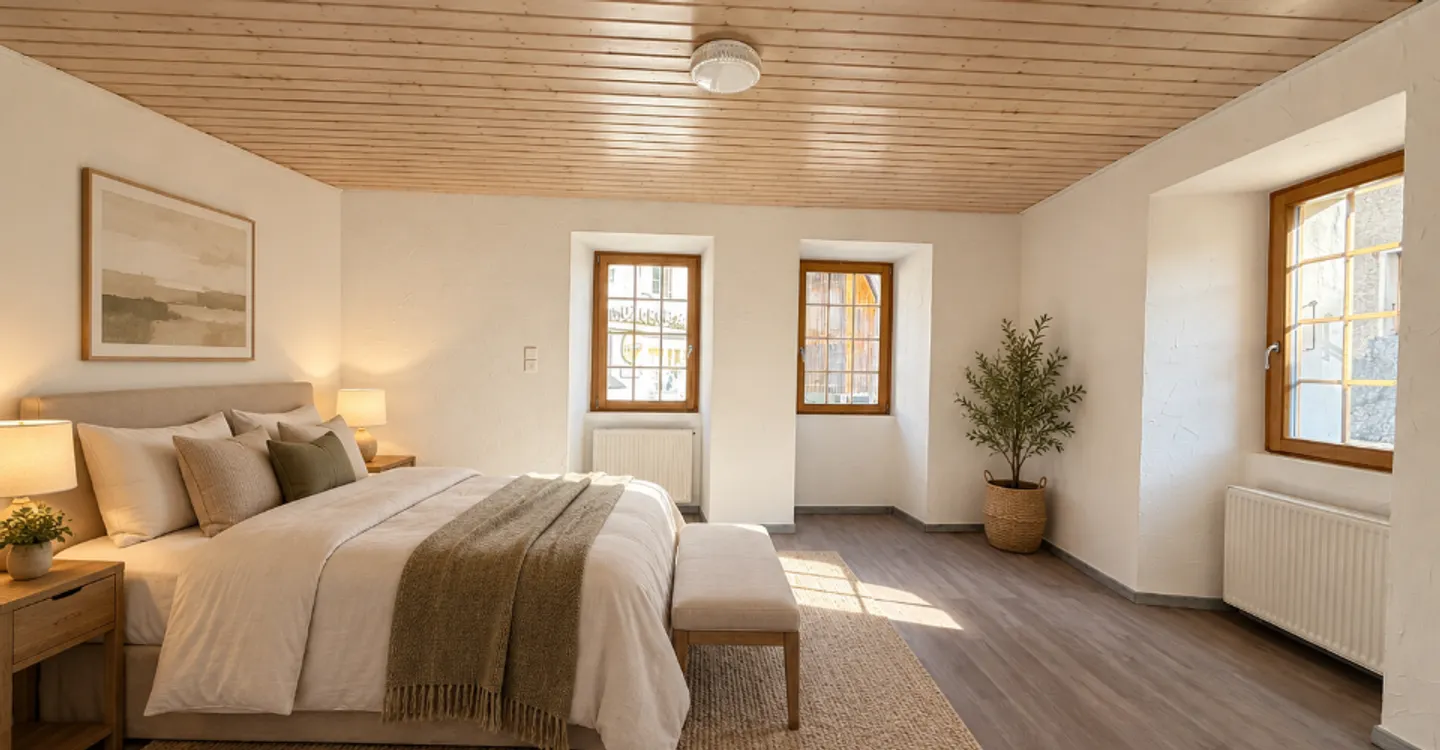 A louer à Muraz : appartement de 68 m2 avec chambre spacieuse et bureau séparé - Photo 3 of 7
