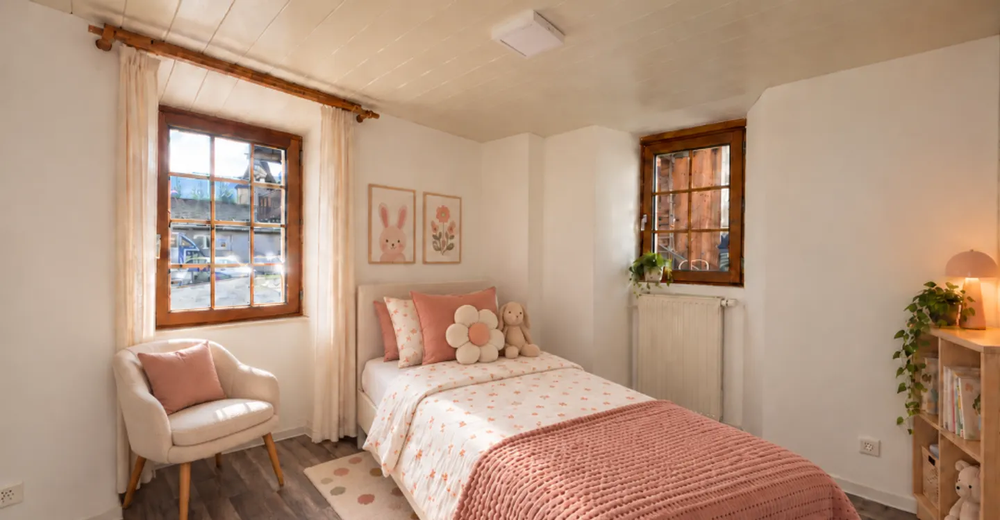 A louer à Muraz : appartement de 68 m2 avec chambre spacieuse et bureau séparé - Photo 4 of 7