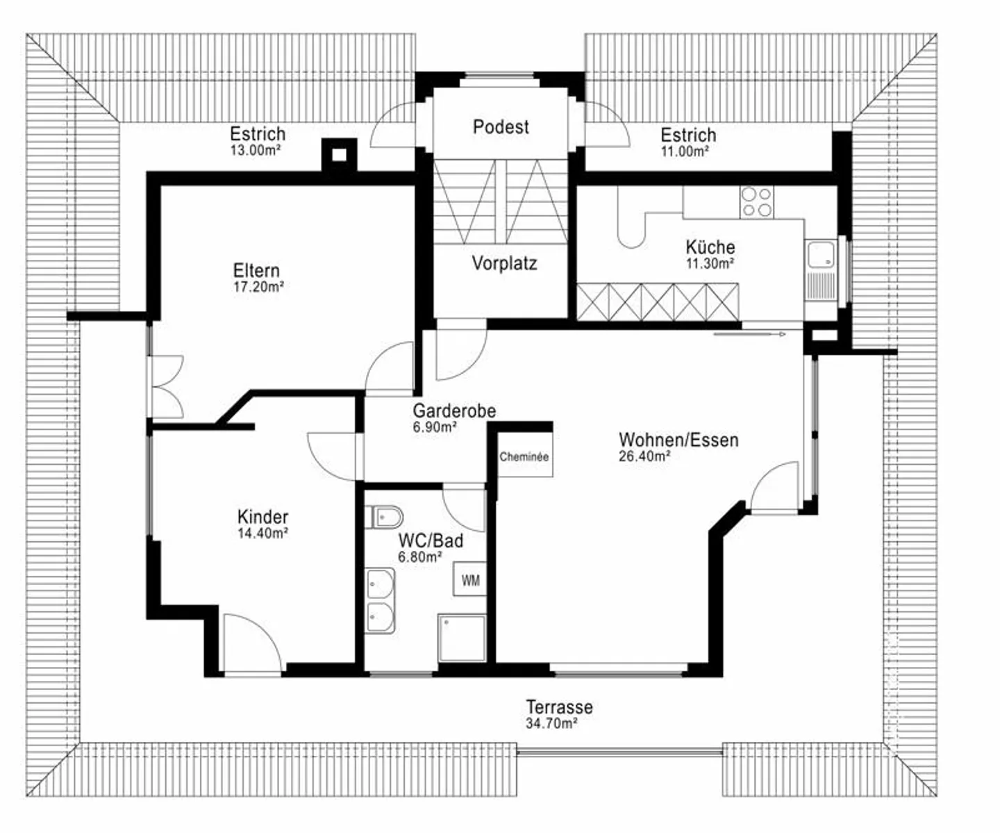 Appartamento attico di 3,5 stanze - Foto 14 di 14