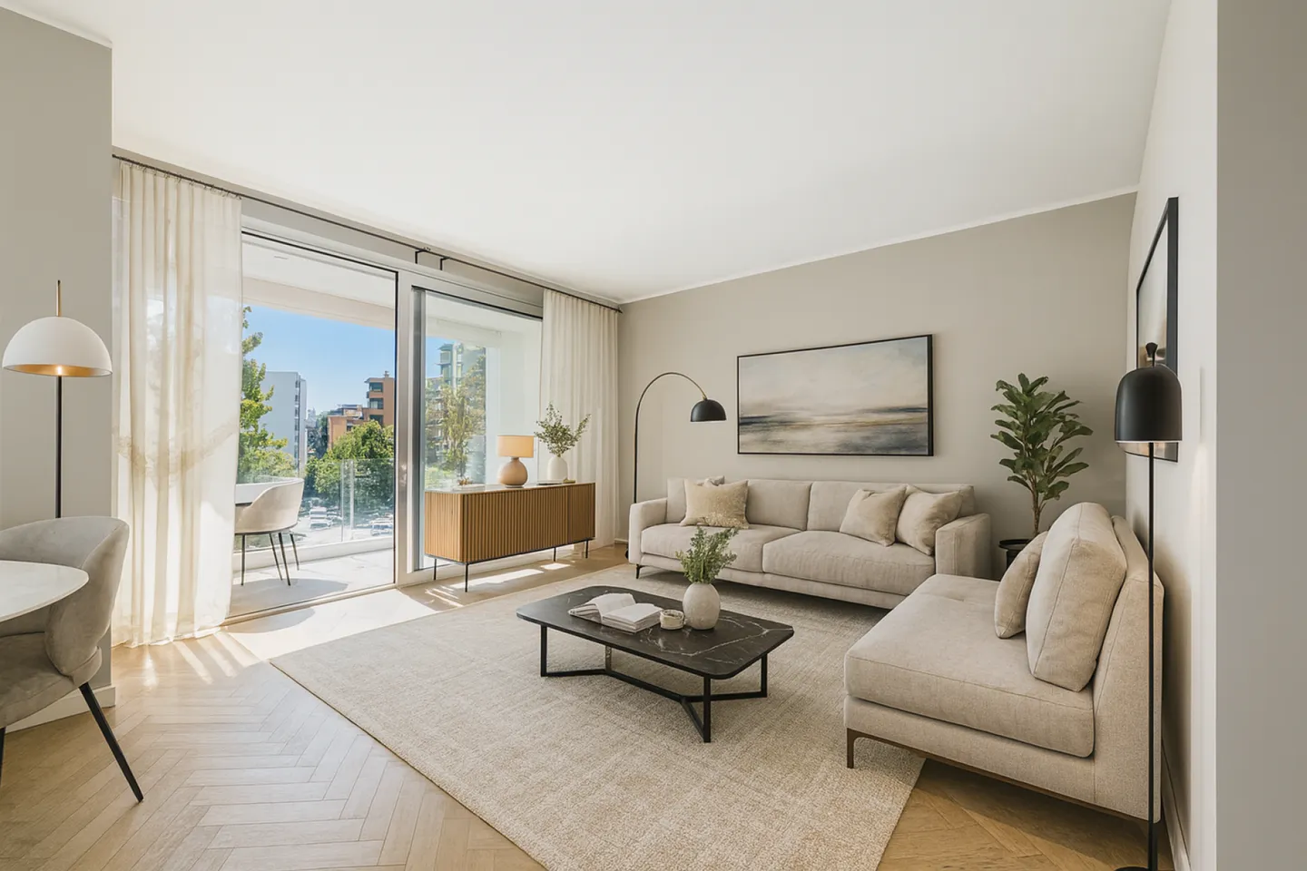 Appartamento elegante di 4,5 stanze con due bagni nel centro di Lugano - Foto 1 di 18