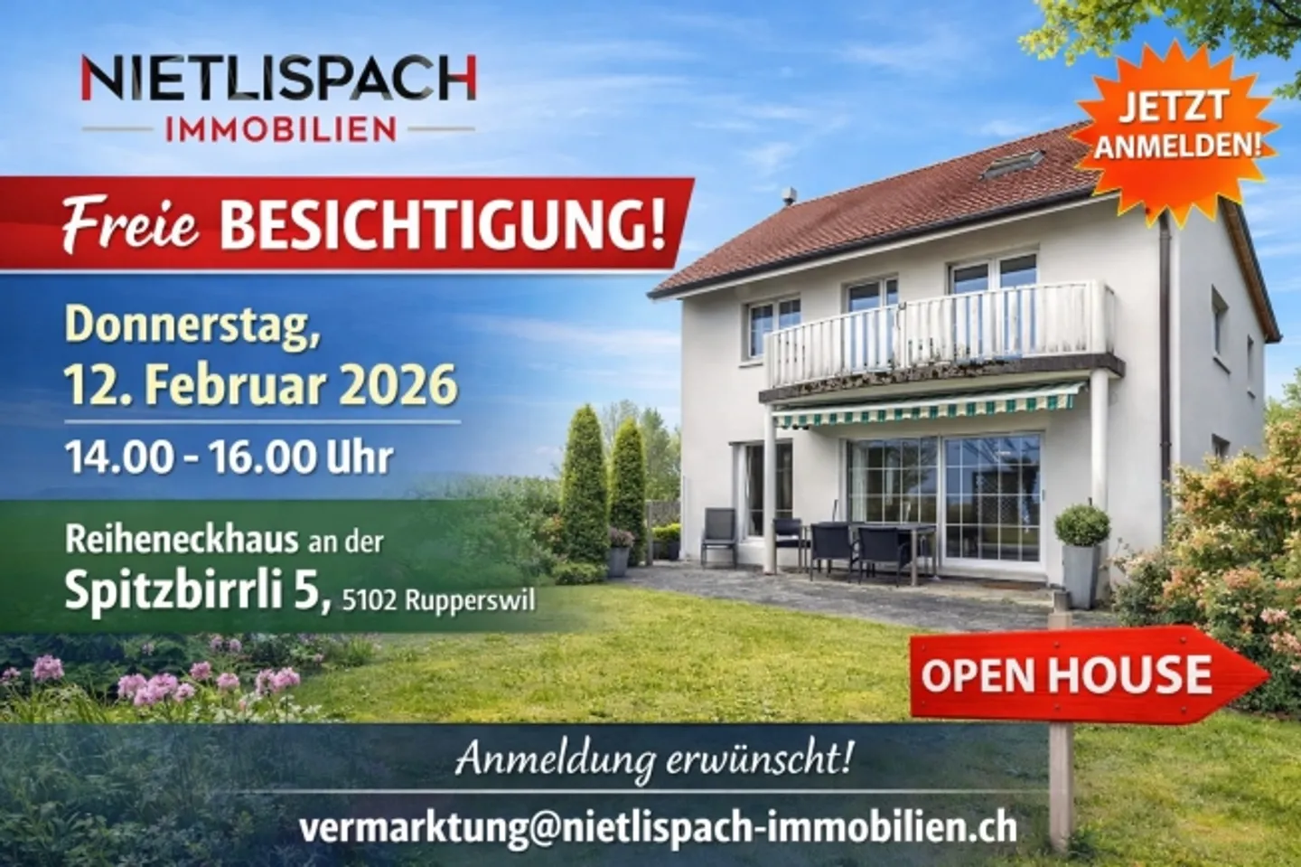 Charmantes Reihenhaus in Rupperswil - Foto 1 von 12