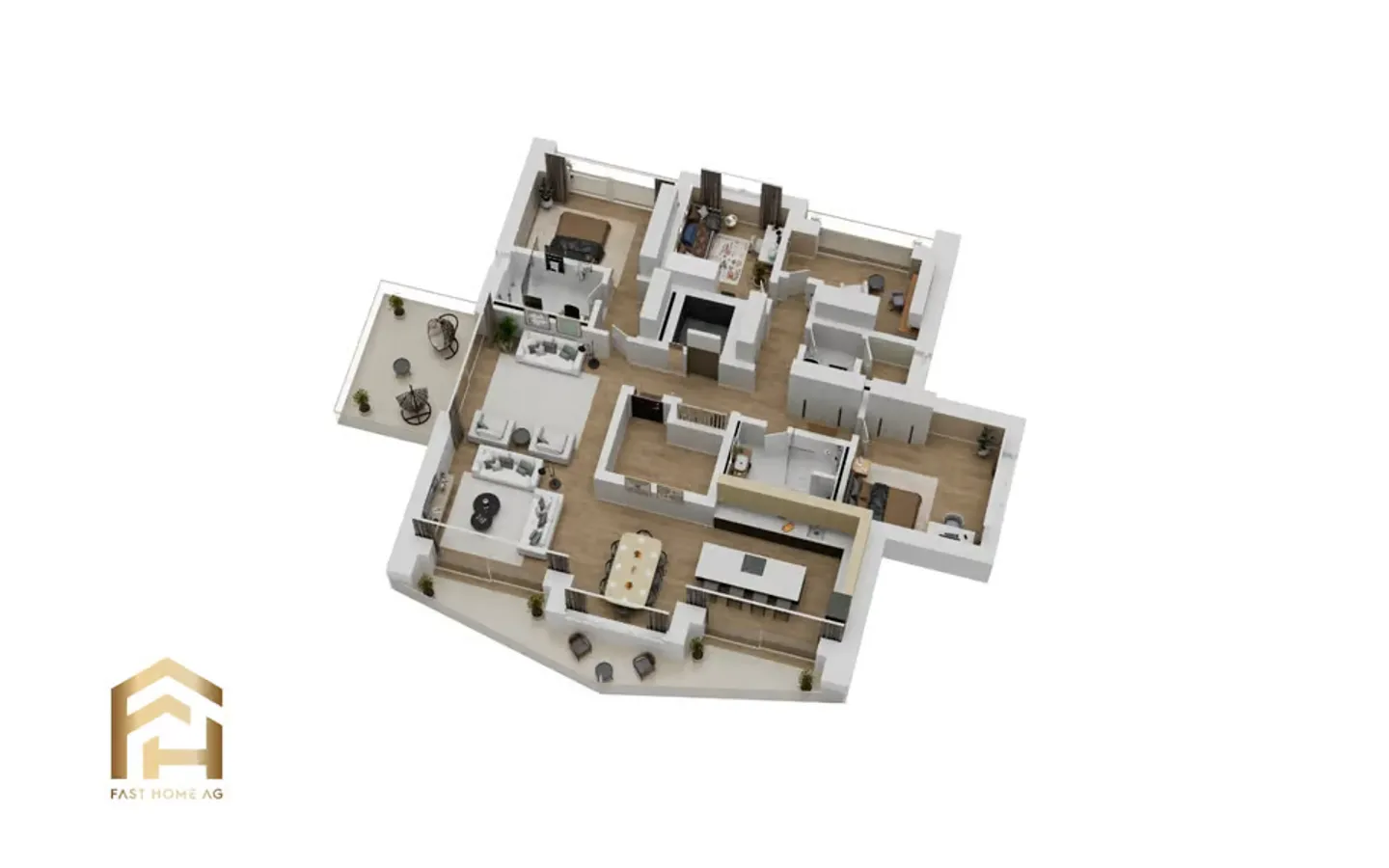 Projet de construction neuve exclusif : Appartement penthouse lumineux de 5,5 pièces - Photo 9 sur 13