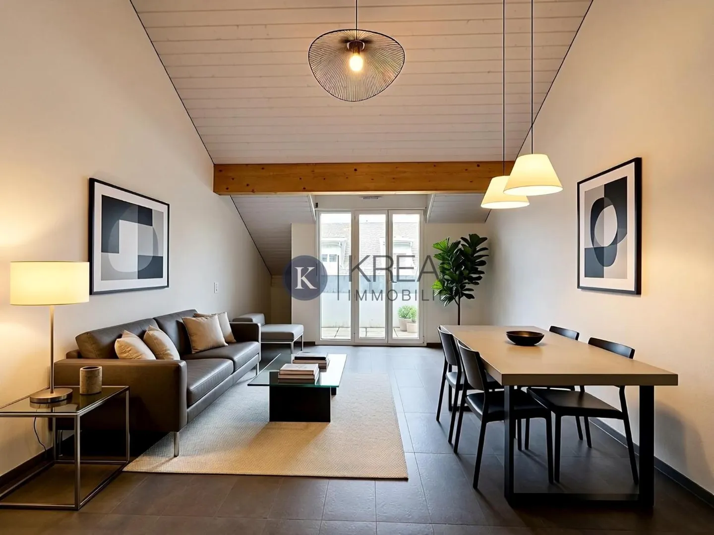 Beautiful 2.5-room apartment on the top floor of a new PPE - Photo 1 of 7