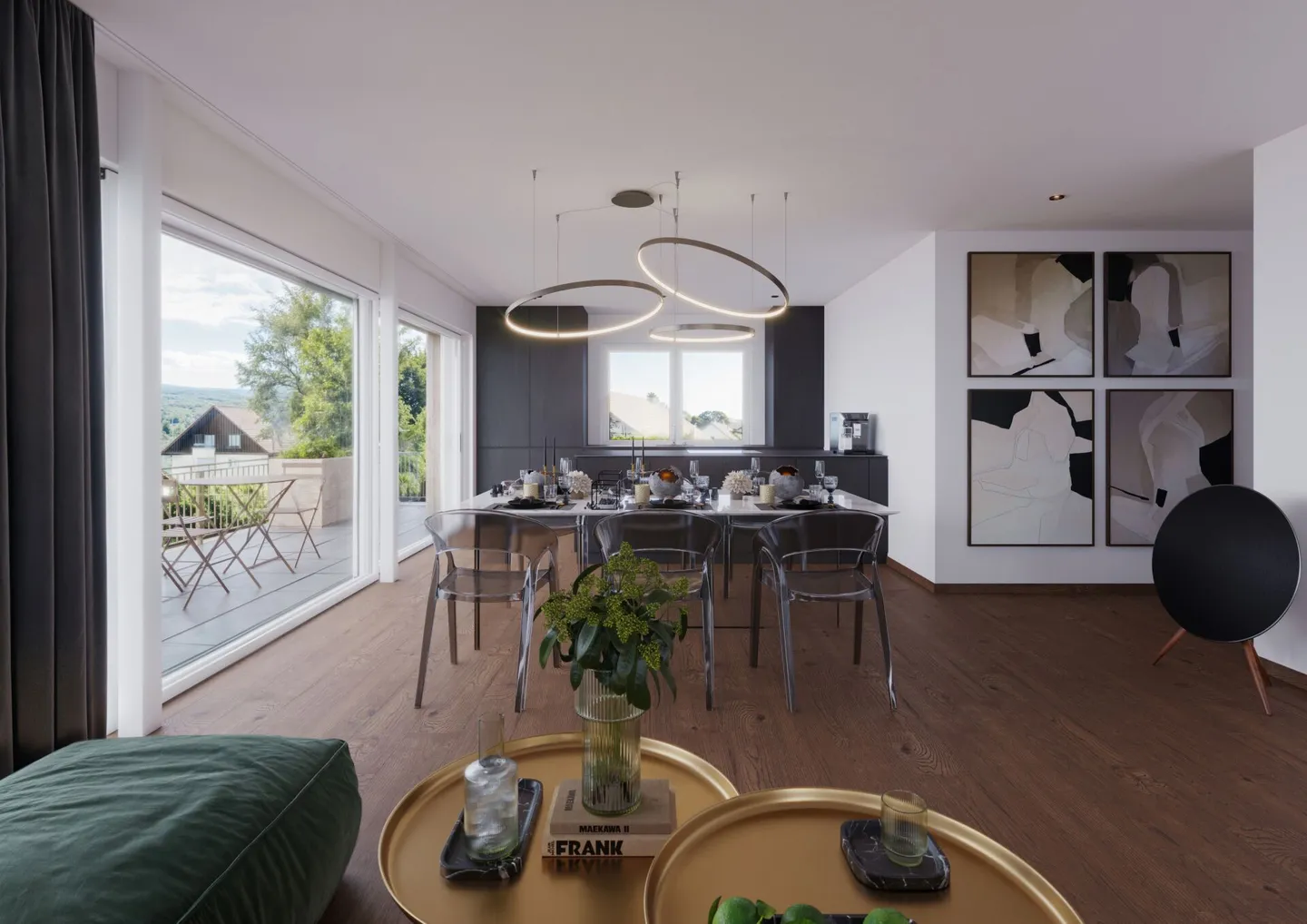 Appartamento al piano terra di 3,5 locali con 117m2 di quota di terreno - Foto 1 di 10